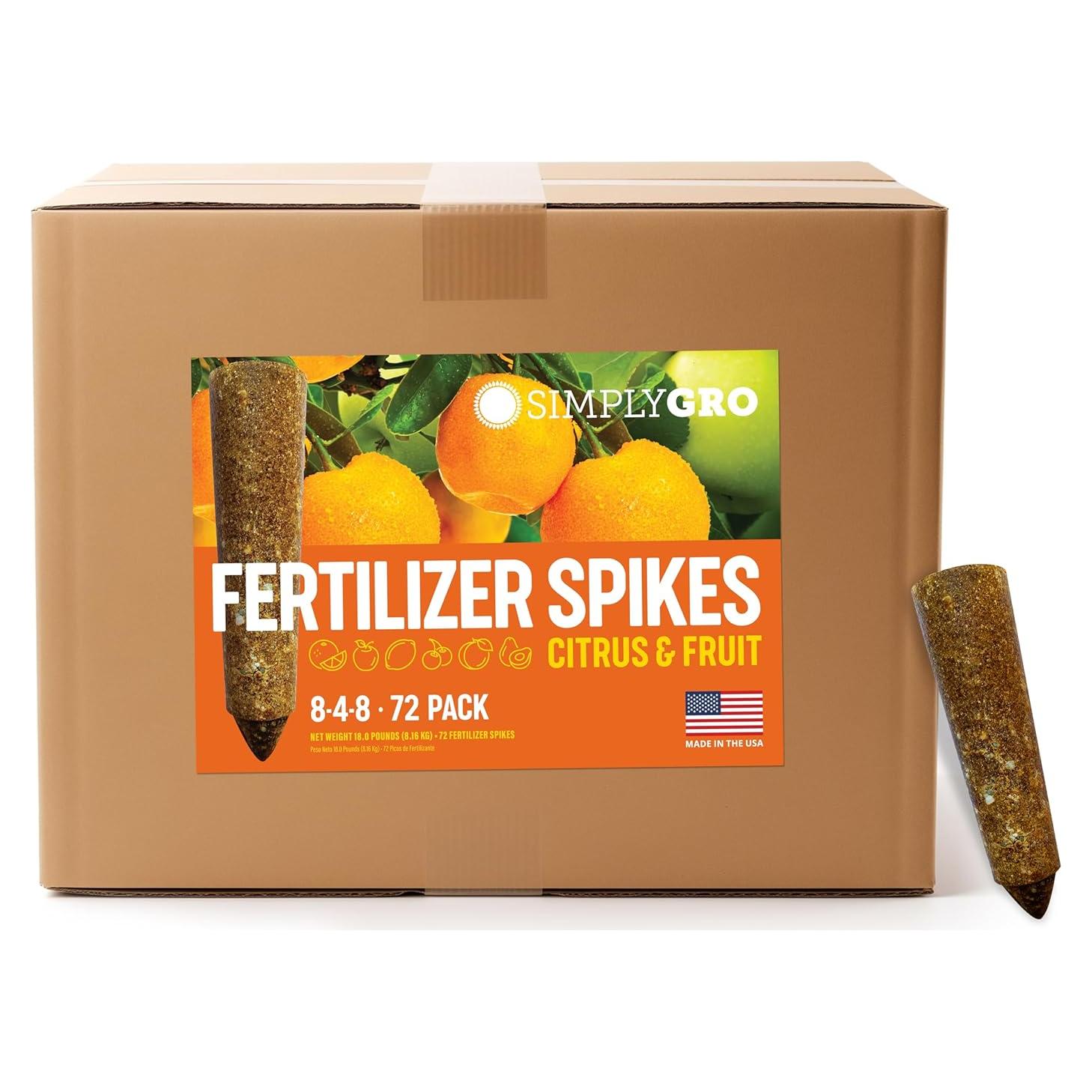 Picos de Fertilizante SimplyGro para Cítricos y Frutales - 72 Picos