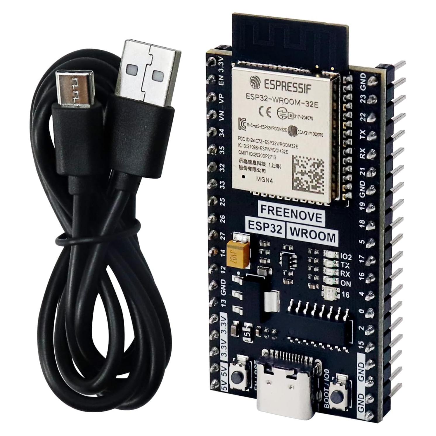 Placa Microcontrolador FREENOVE ESP32-WROOM 240 MHz Wi-Fi Bluetooth