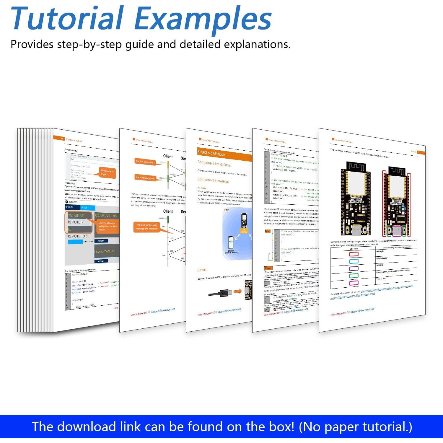 Placa Microcontrolador FREENOVE ESP32-WROOM 240 MHz Wi-Fi Bluetooth