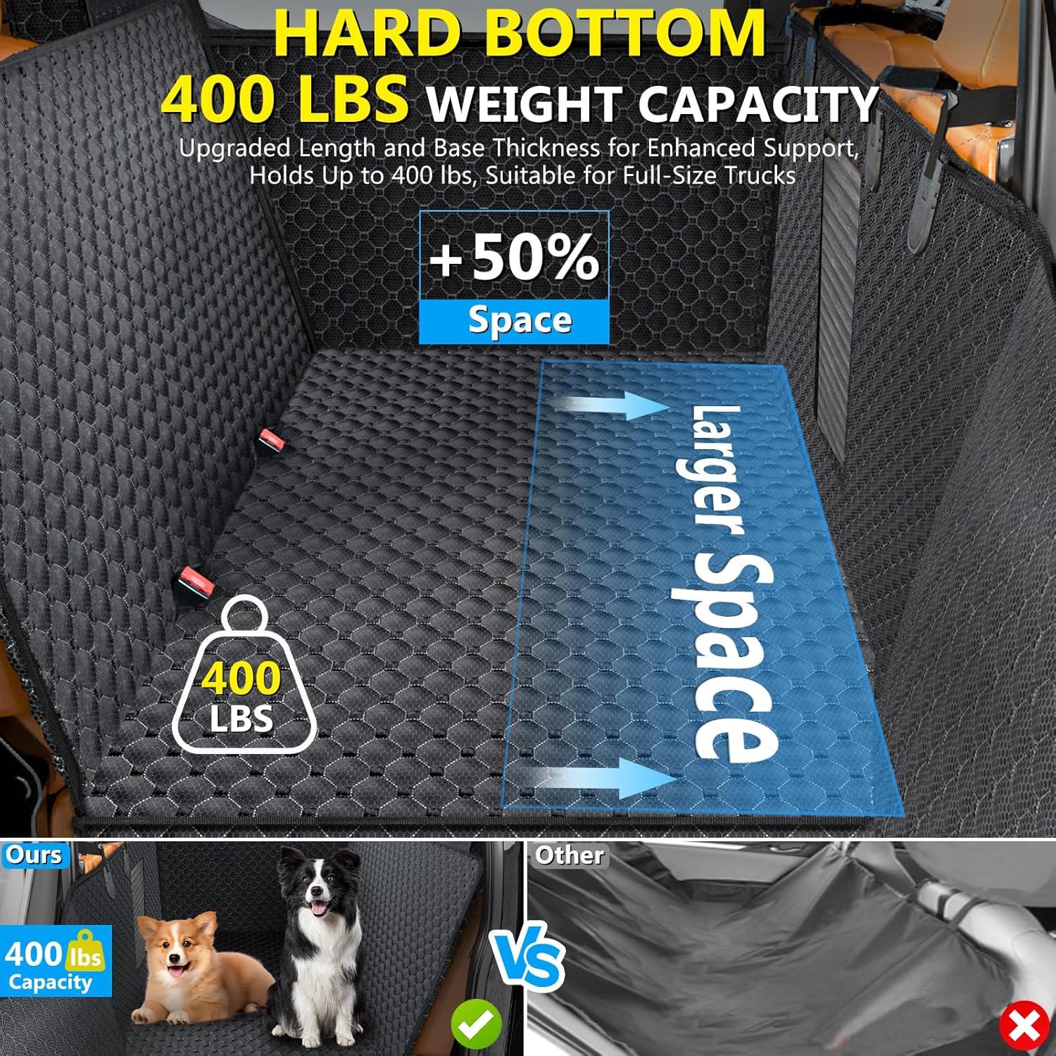 Extensor de Asiento Trasero para Perros DIAMOOKY Negro 181 kg