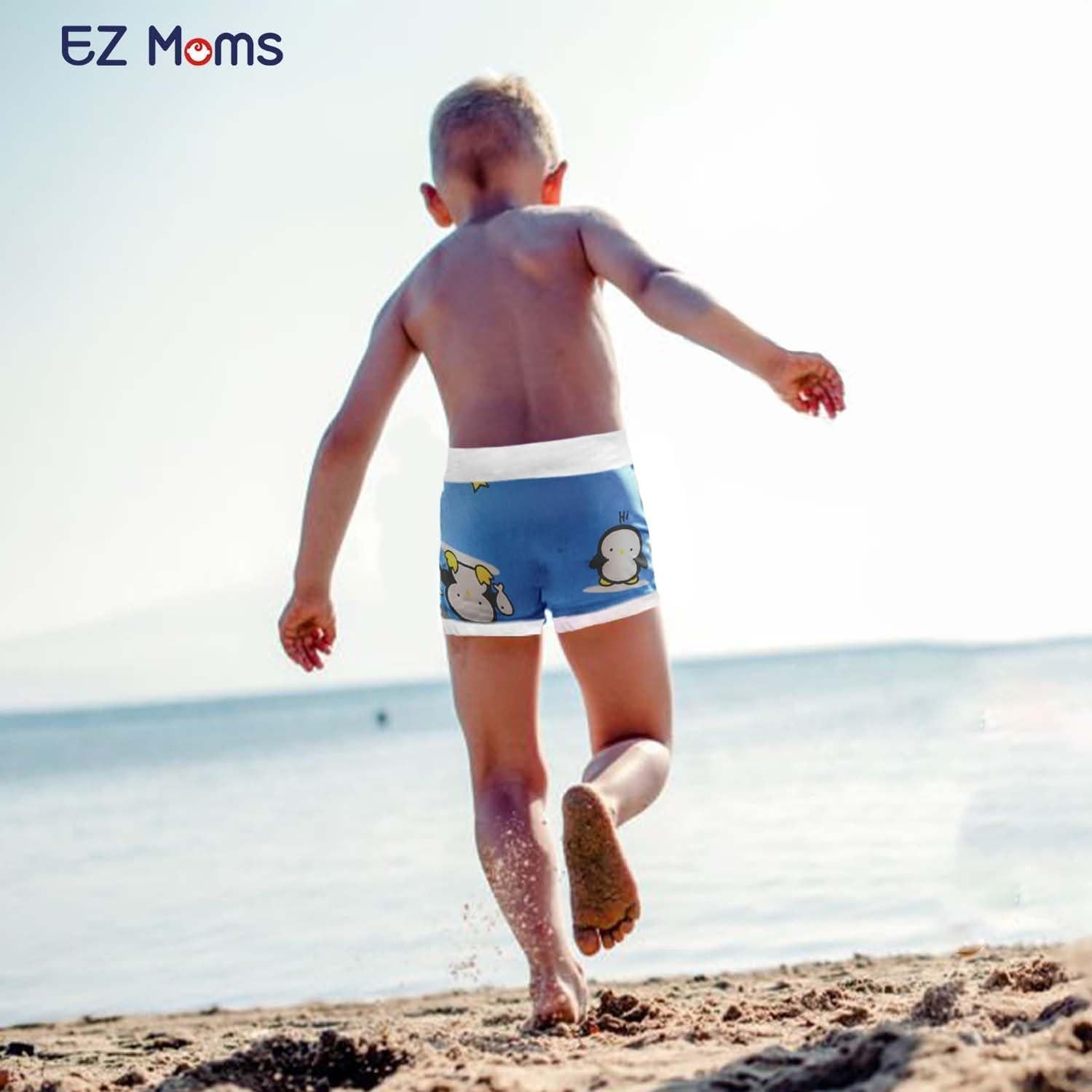 Pañales de Natación Reutilizables EZ Moms 2T Piña-Pingüino