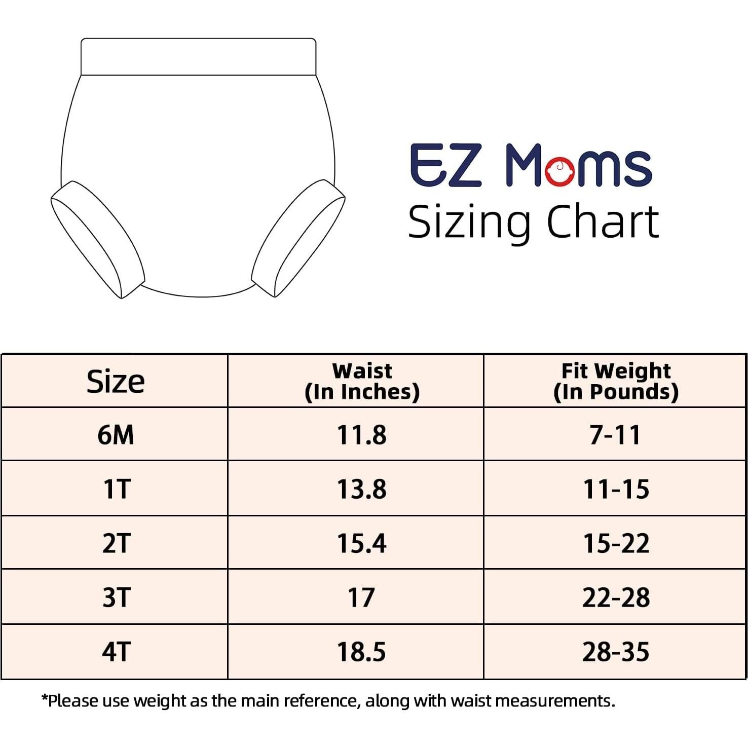 Pañales de Natación Reutilizables EZ Moms 2T Piña-Pingüino