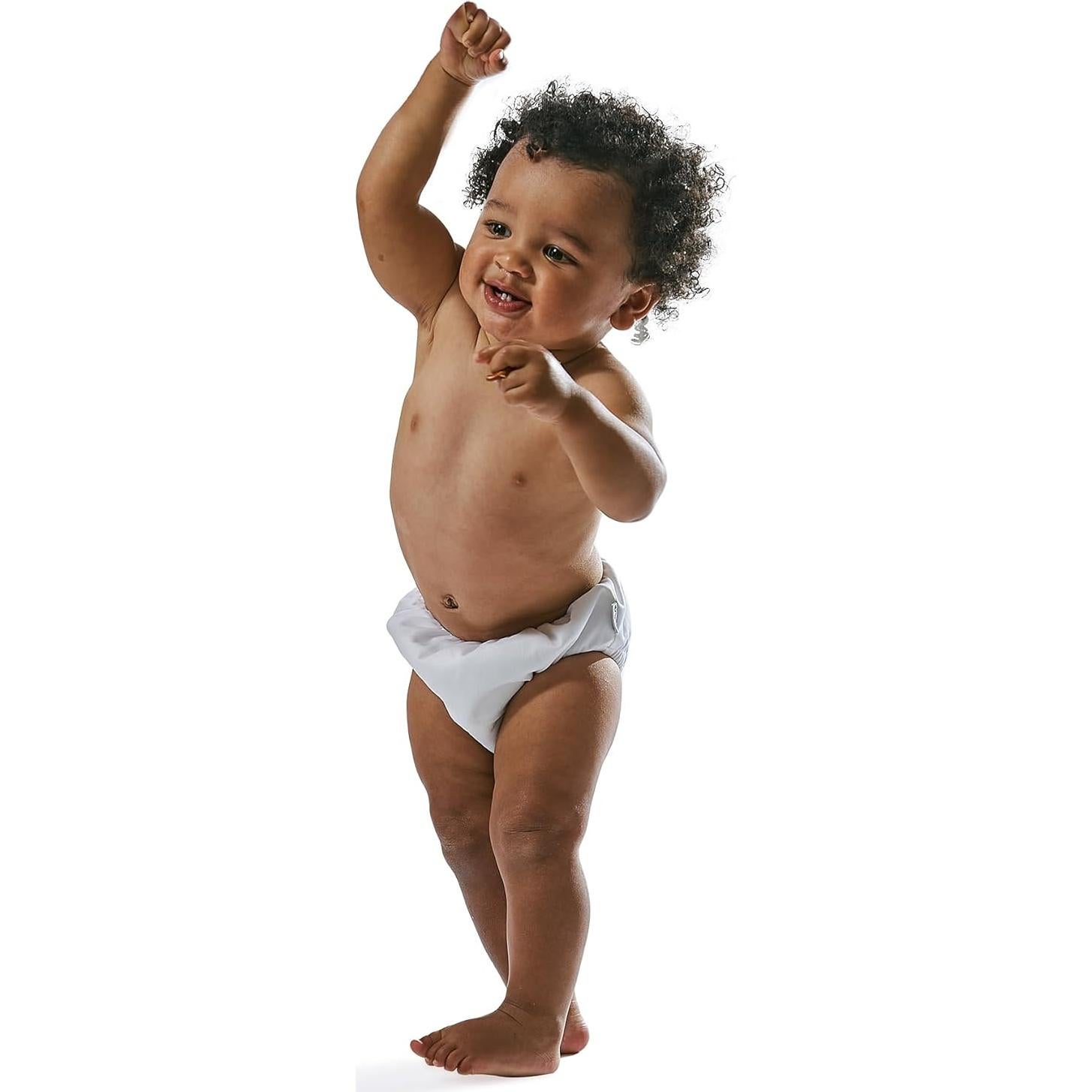 Pañal de Natación Reutilizable Eco Pull-Up Green Sprouts 12 Meses Rosa