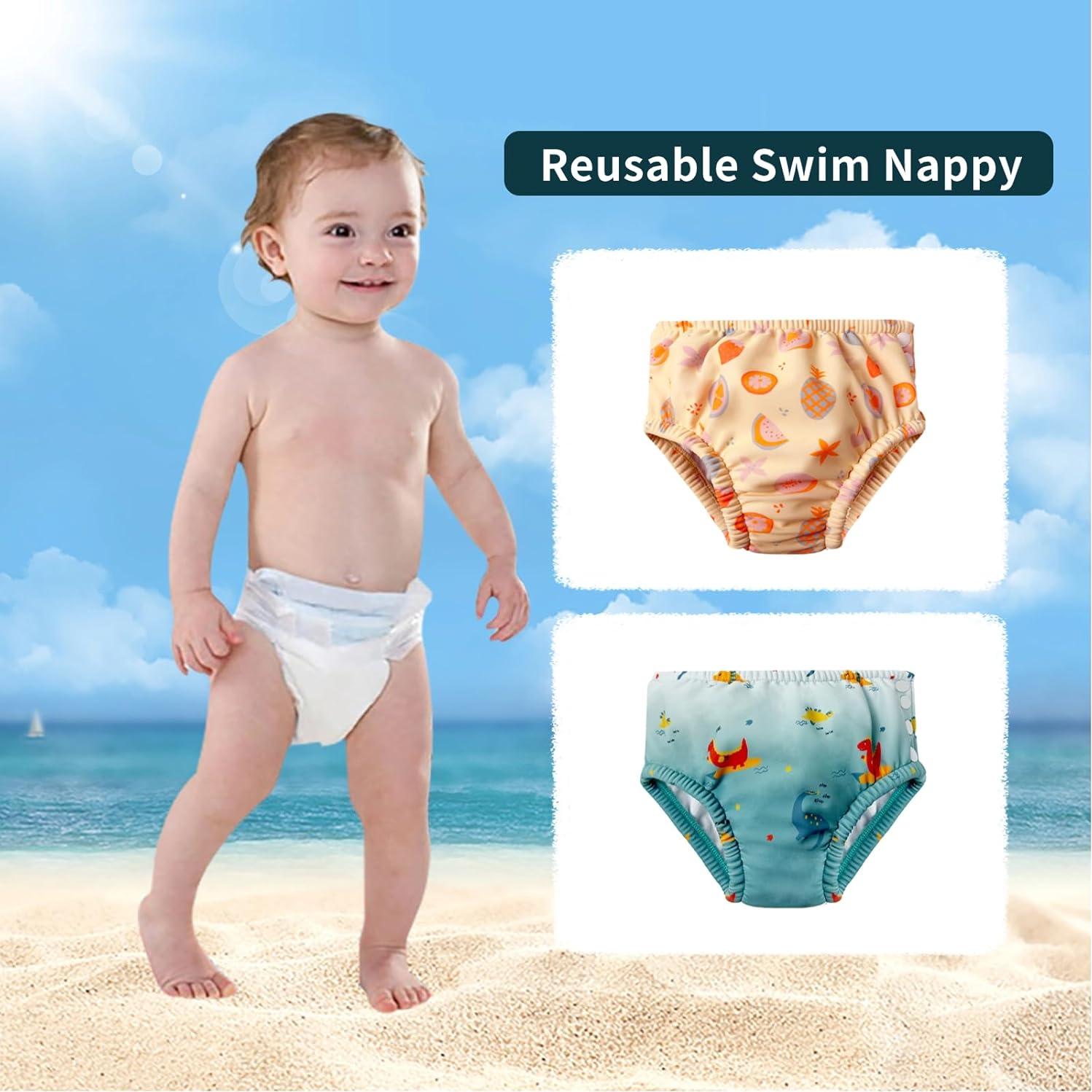 Pañal de Natación Reutilizable HiABsee UPF 50+ 18-24 Meses