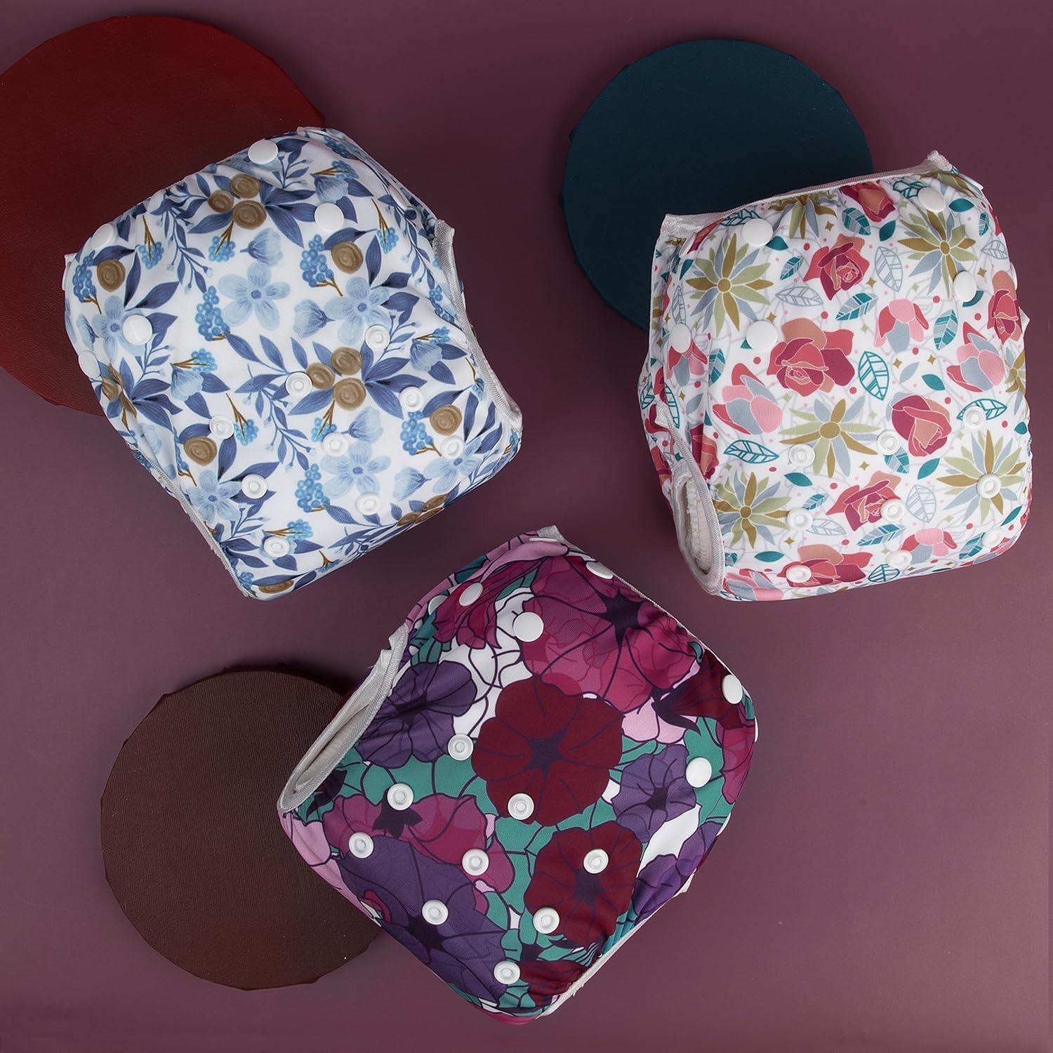 Pañales de Natación Reutilizables ALVABABY 3 Piezas Grandes