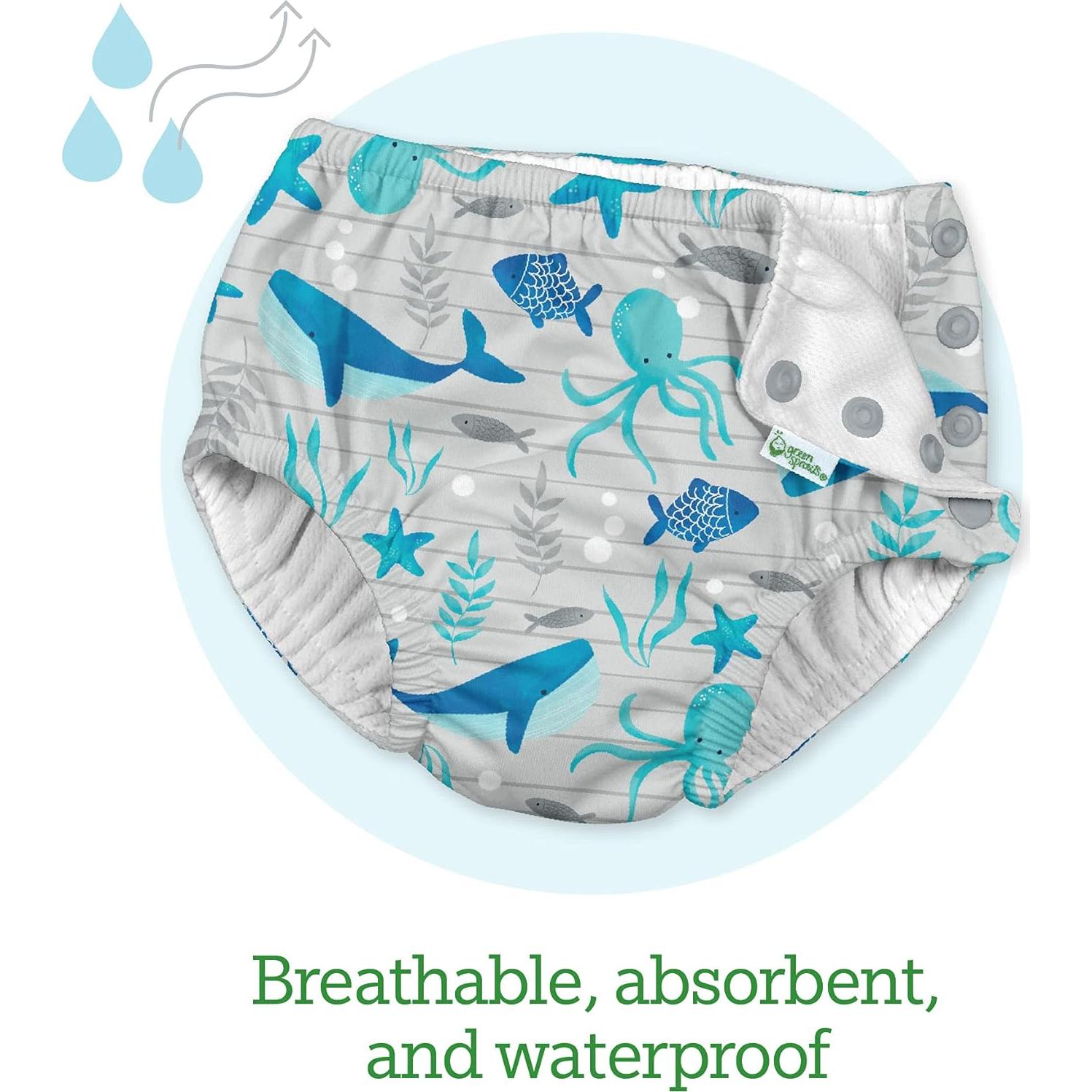 Pañal de Baño Reutilizable i play Rosa Fucsia 12 meses