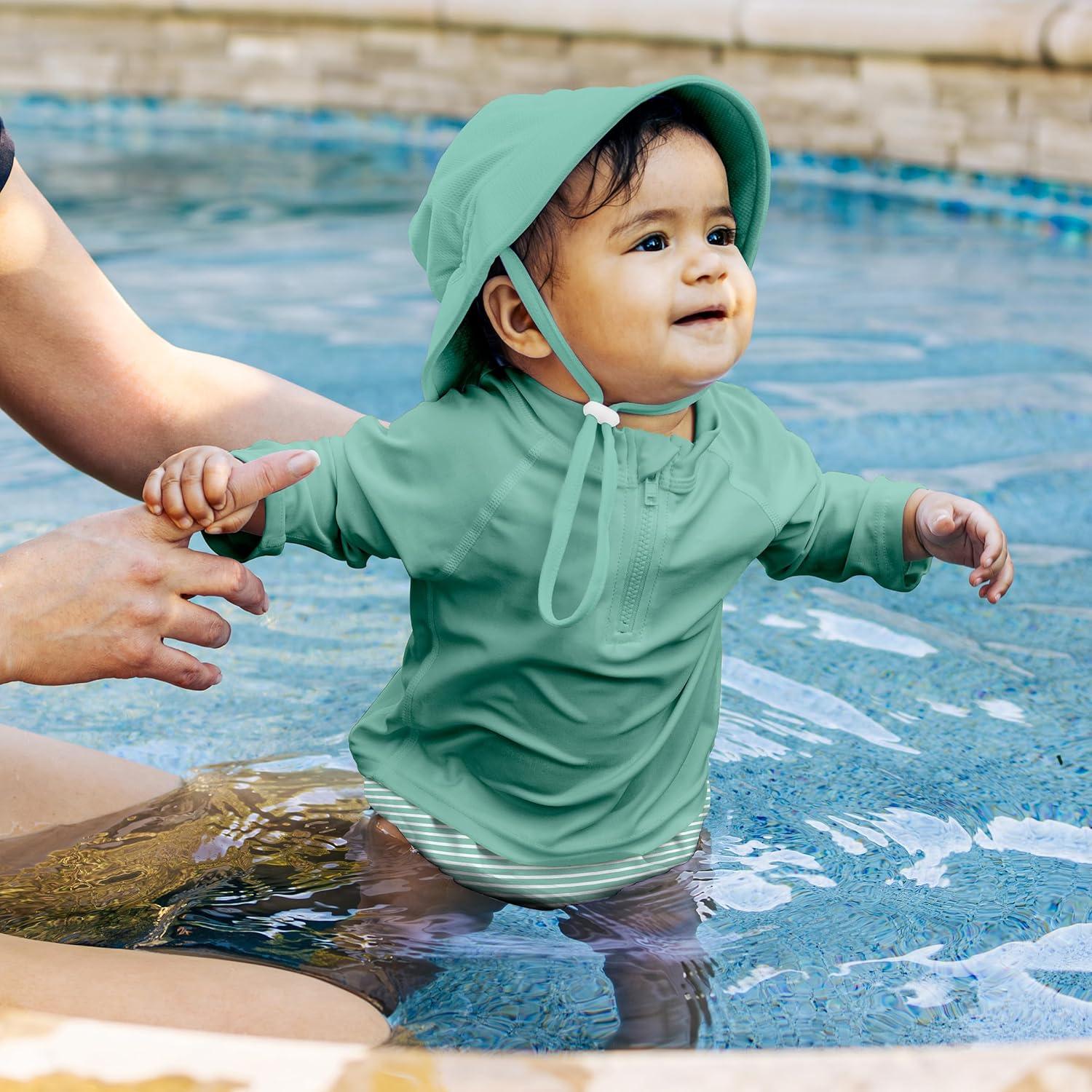 Pañal de Natación Eco Snap Green Sprouts 4T Rayas Menta