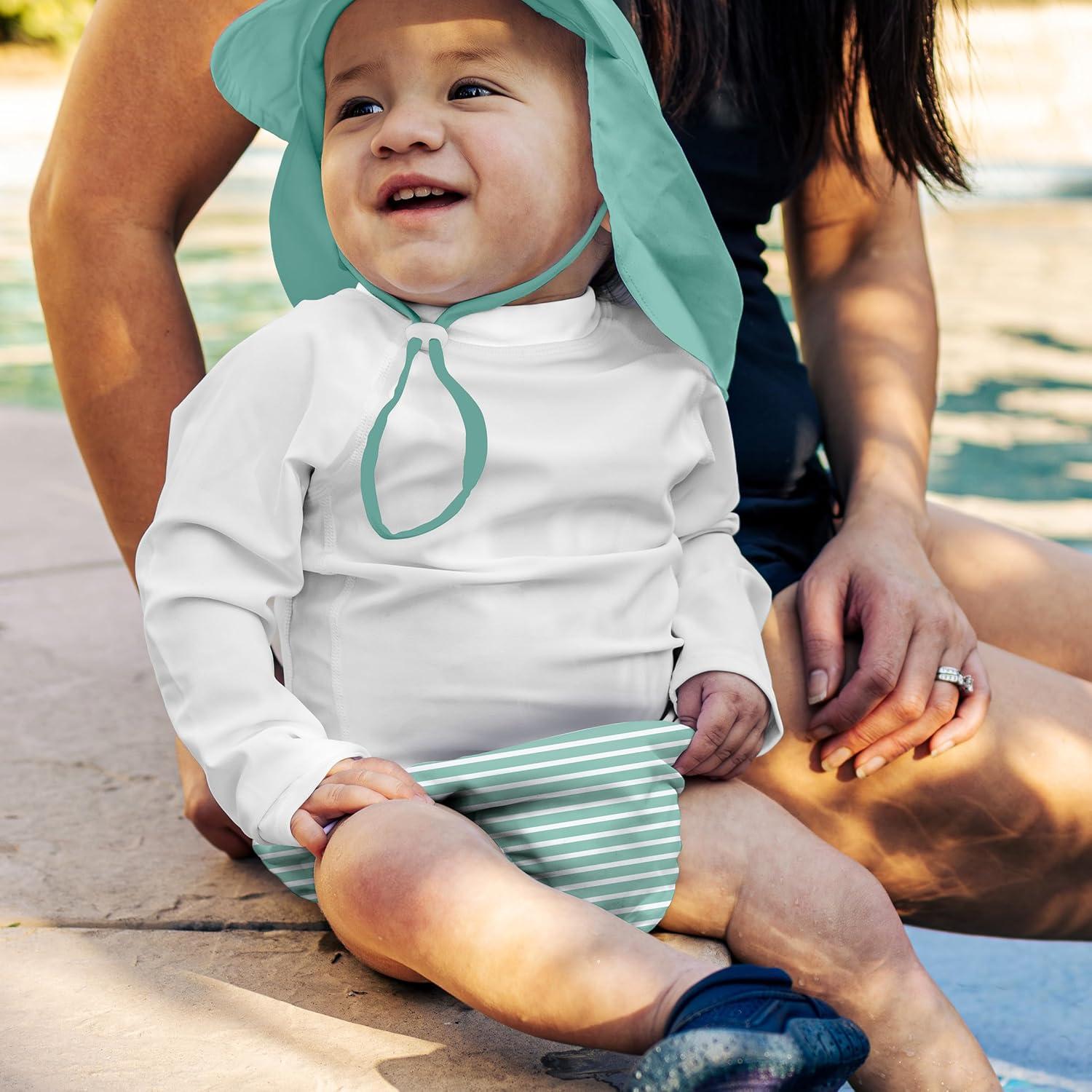 Pañal de Natación Eco Snap Green Sprouts 4T Rayas Menta