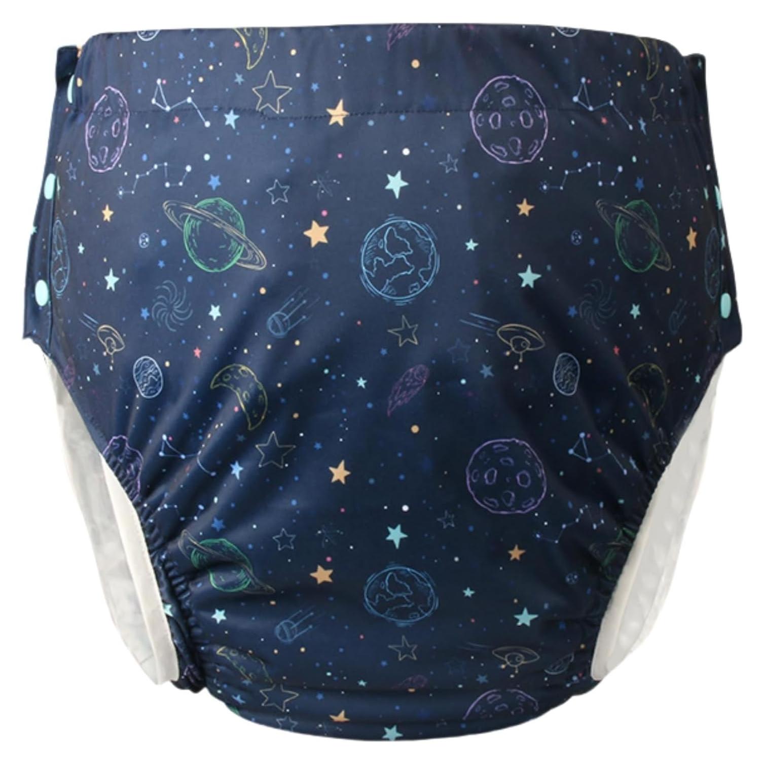 Pañal de Tela Reutilizable WEEOATAR XL Estrellas para Adultos