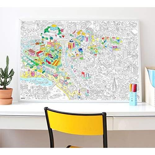 Póster para Colorear Omy Gigante Los Ángeles 101.6x71.1cm