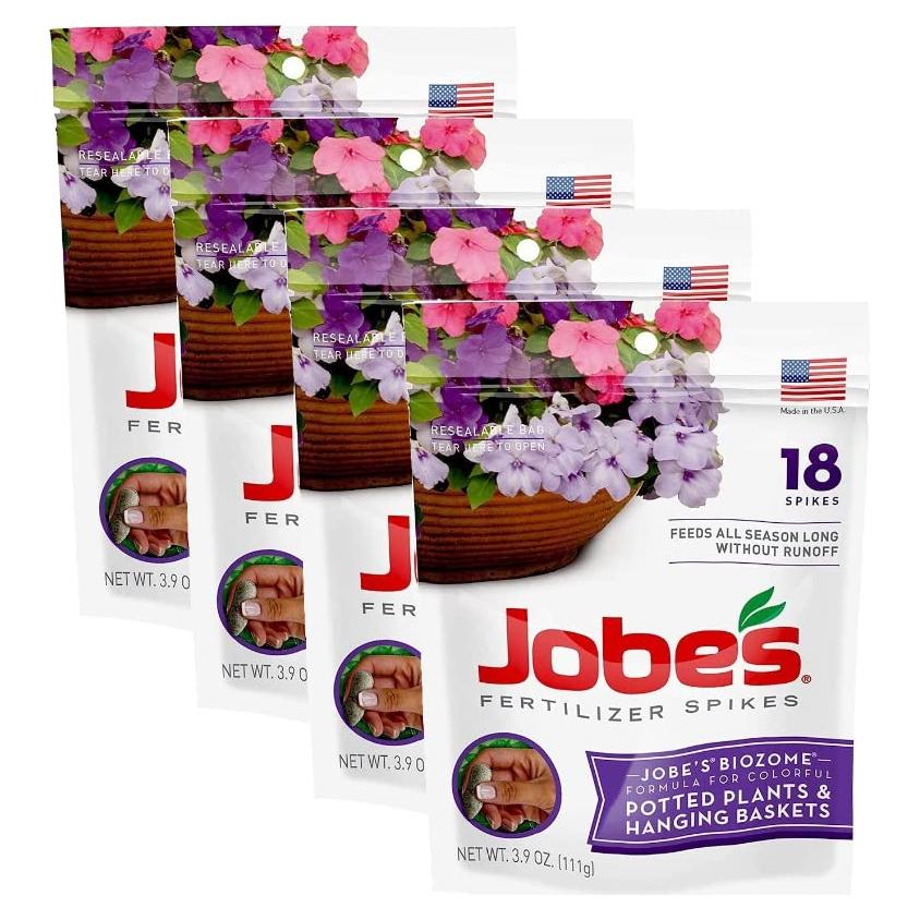 Picos de Fertilizante Jobe 8-9-12 para Plantas en Macetas y Cestas