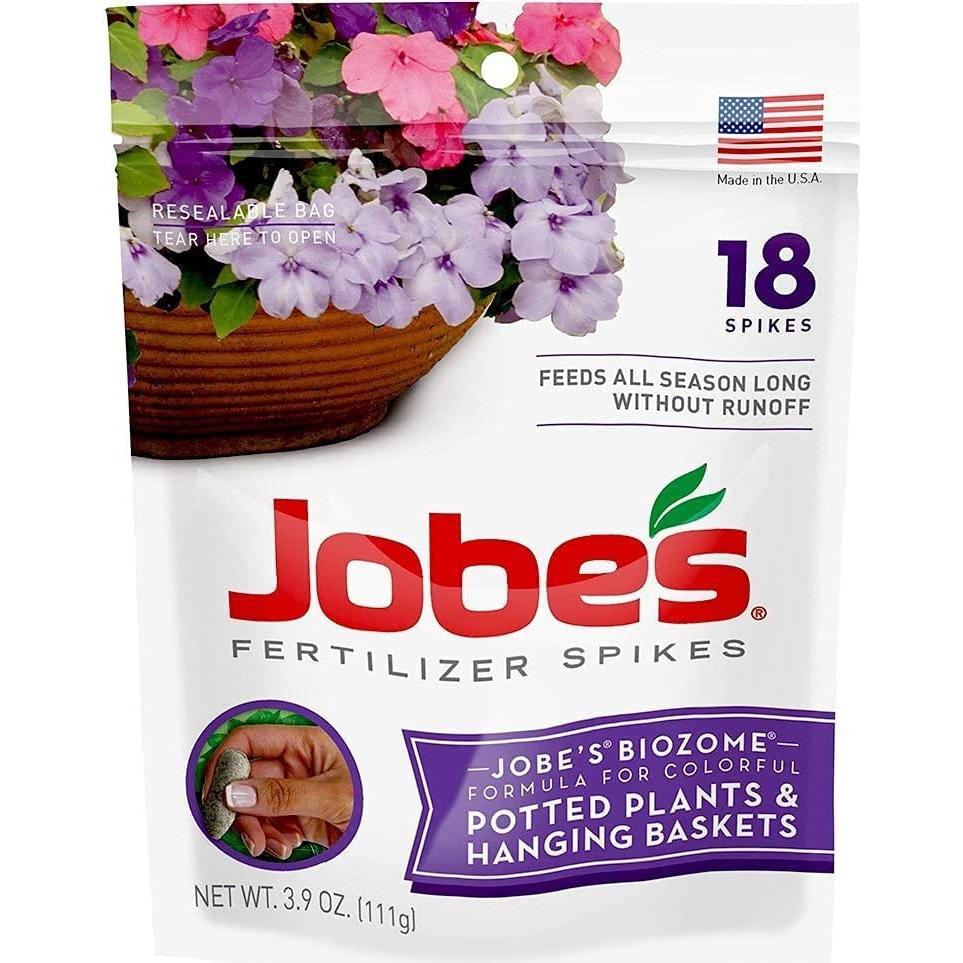 Picos de Fertilizante Jobe 8-9-12 para Plantas en Macetas y Cestas