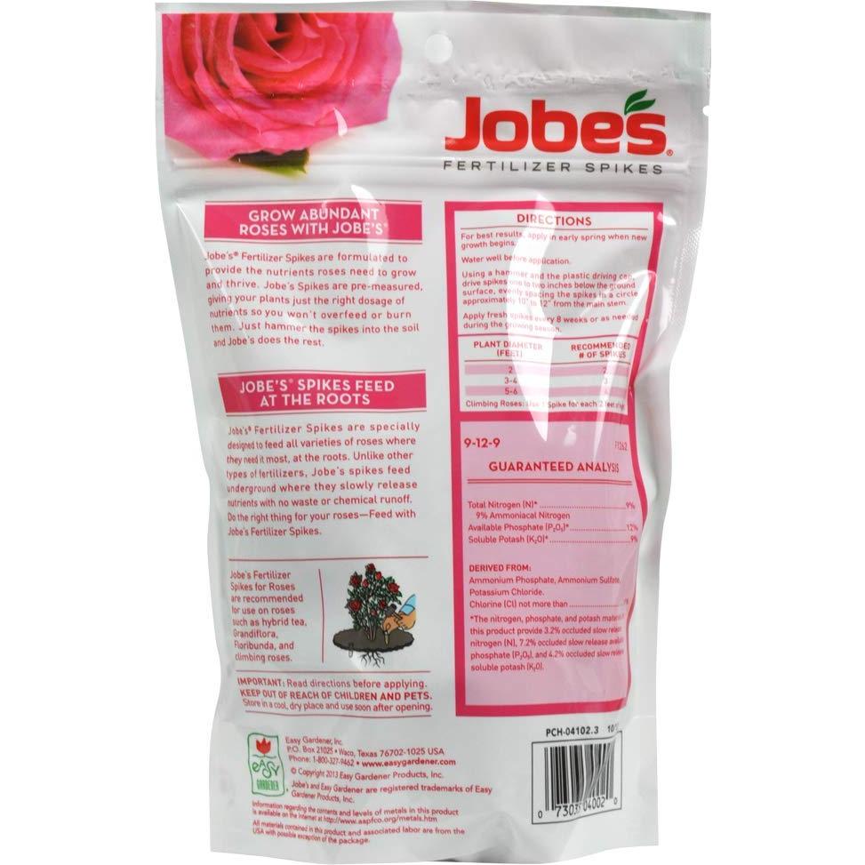 Fertilizante para Rosales Jobe's 4102 - 10 Piezas, 450 g