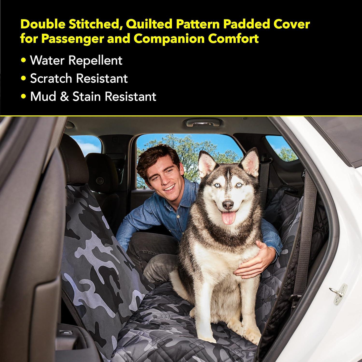 Cubierta de Asiento para Perros Meadowlark XL Impermeable Camo Gris