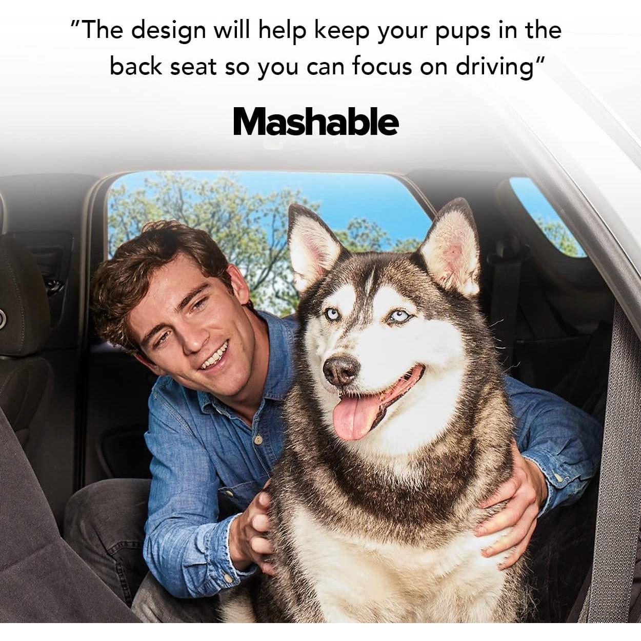 Cubierta de Asiento para Perros Meadowlark XL Impermeable Camo Gris