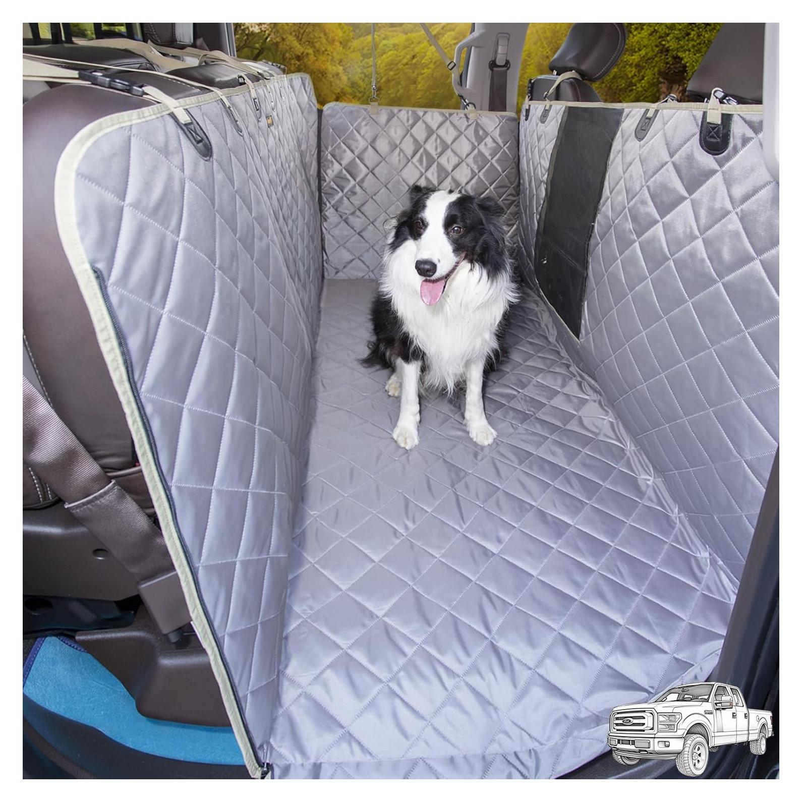 Funda de Asiento para Camiones iBuddy Hamaca para Perros Gris