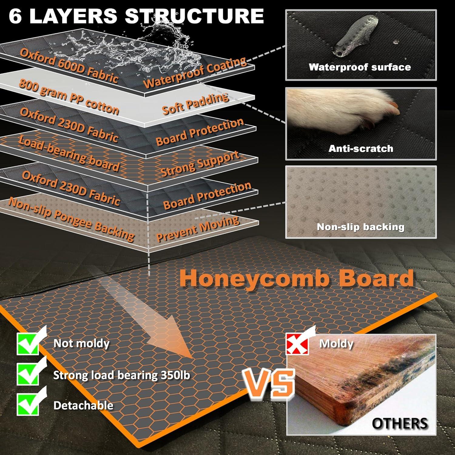 Asiento de Coche para Perros ManaMax DCS-L 70x57cm Negro