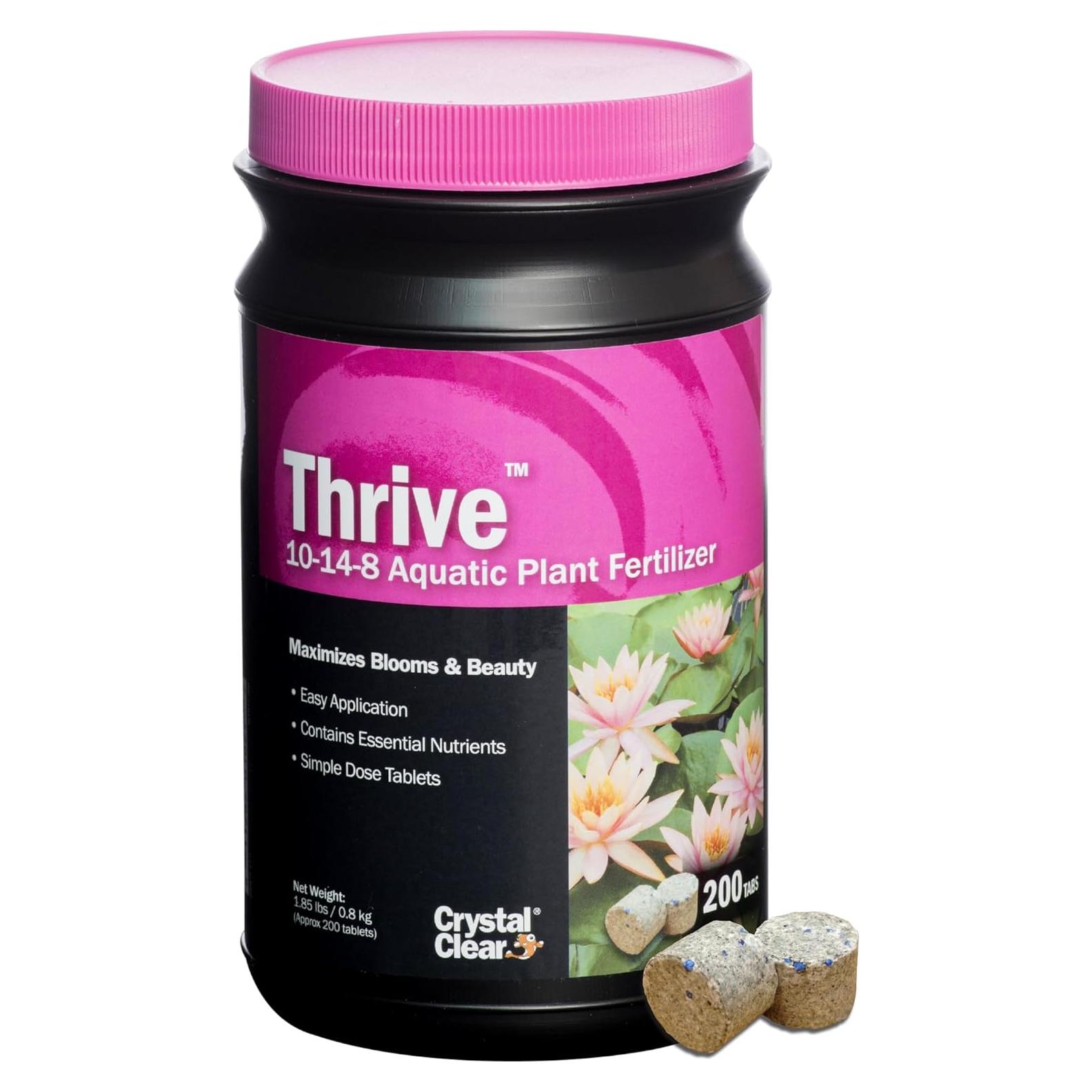 Fertilizante para Plantas Acuáticas CrystalClear Thrive 200 Tabletas