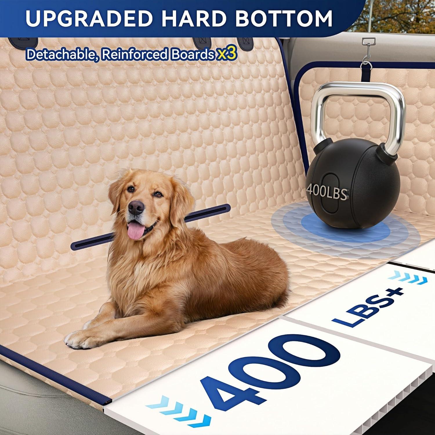 Cubierta de Asiento de Coche para Perros UCOLOFUN Beige 132x63.5cm