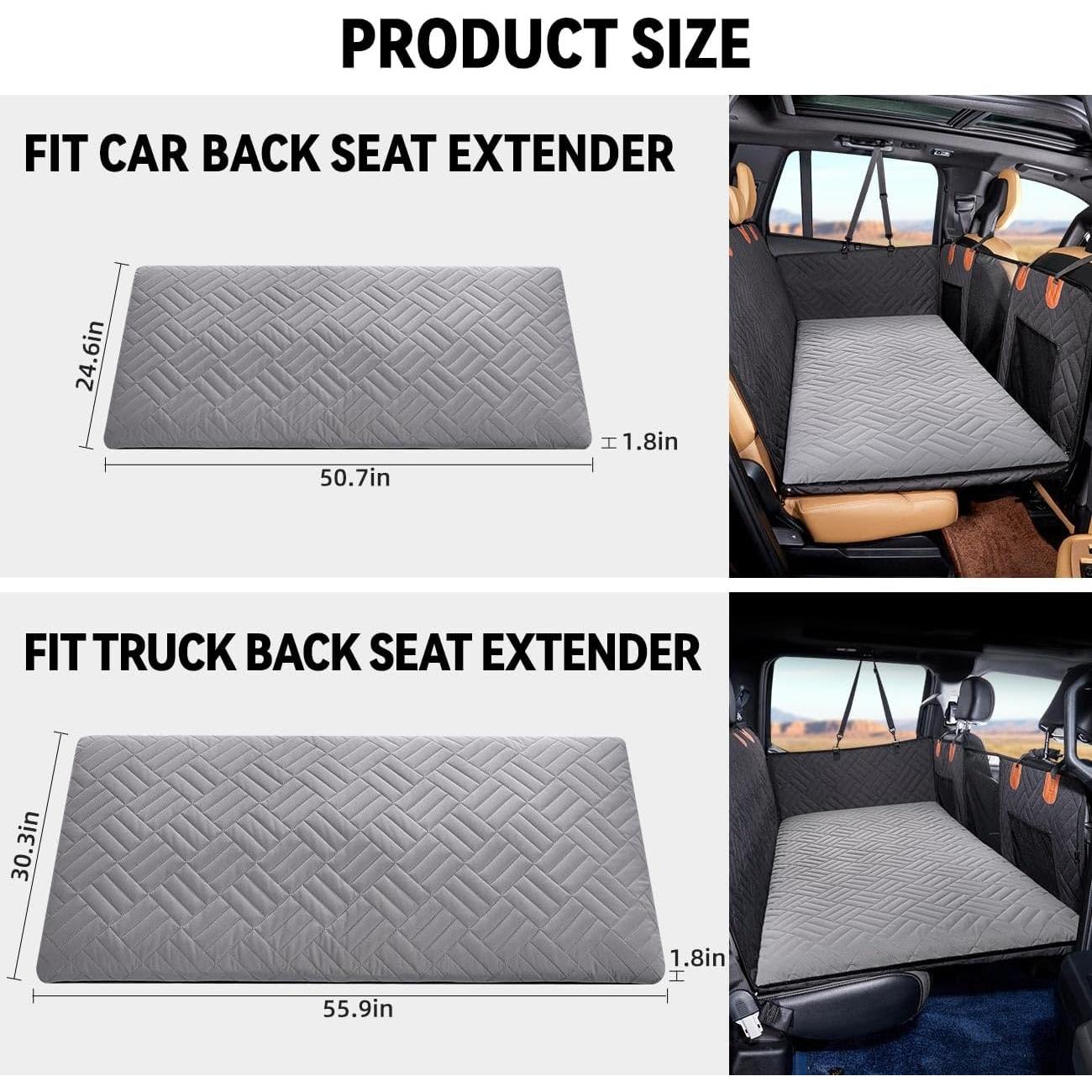 Alfombra para perros Veitail-2 gris, cama para coche universal