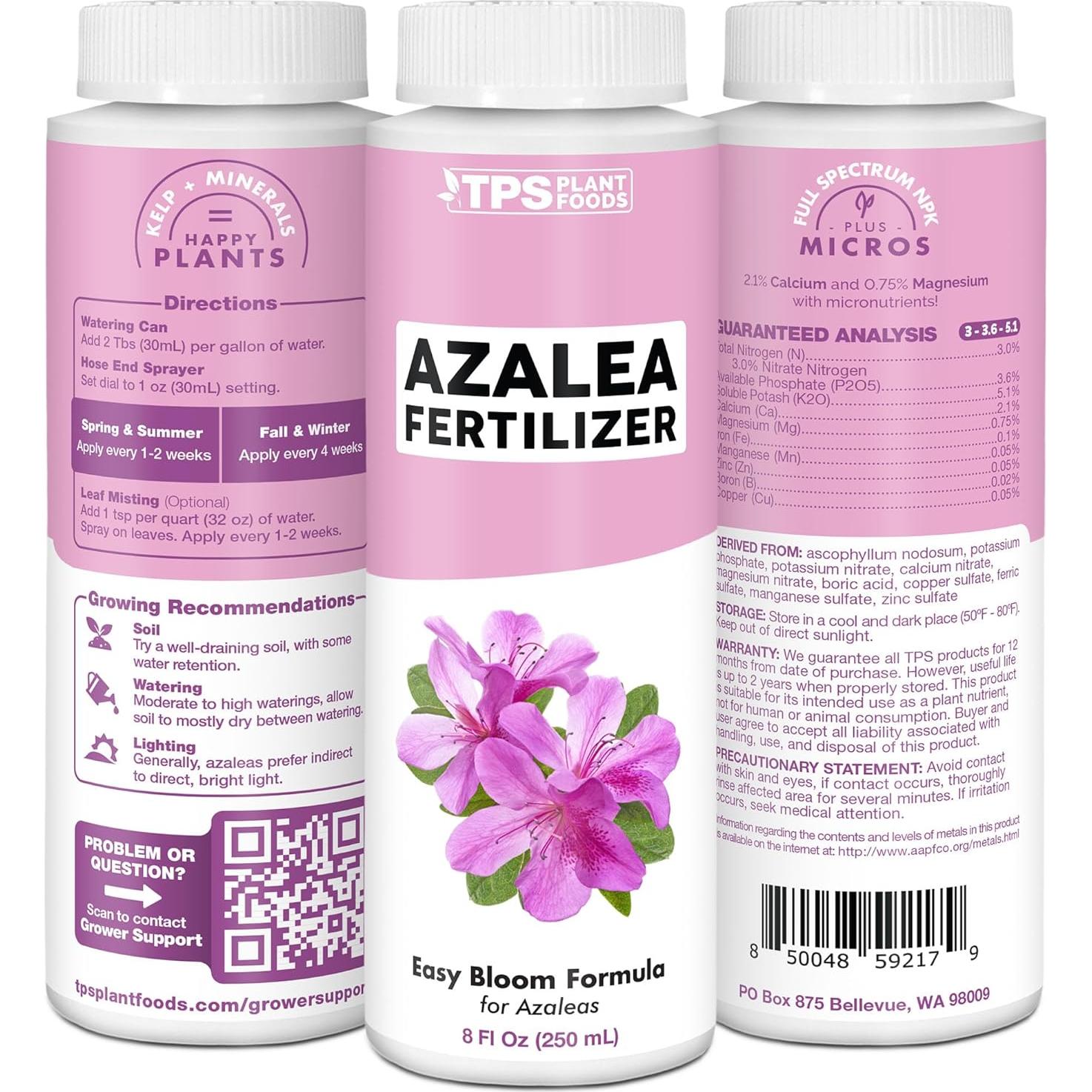 Fertilizante Líquido TPS Nutrients para Azaleas 250ml
