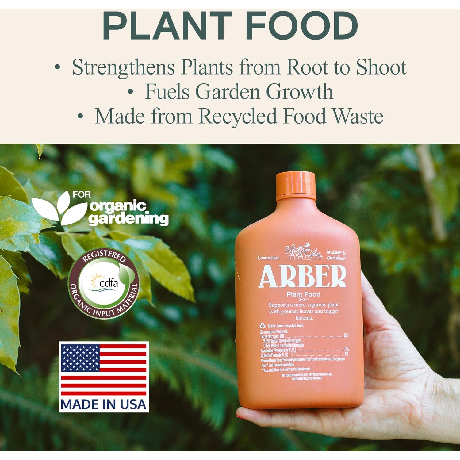 Fertilizante Líquido Orgánico Arber 500ml - Crecimiento y Protección