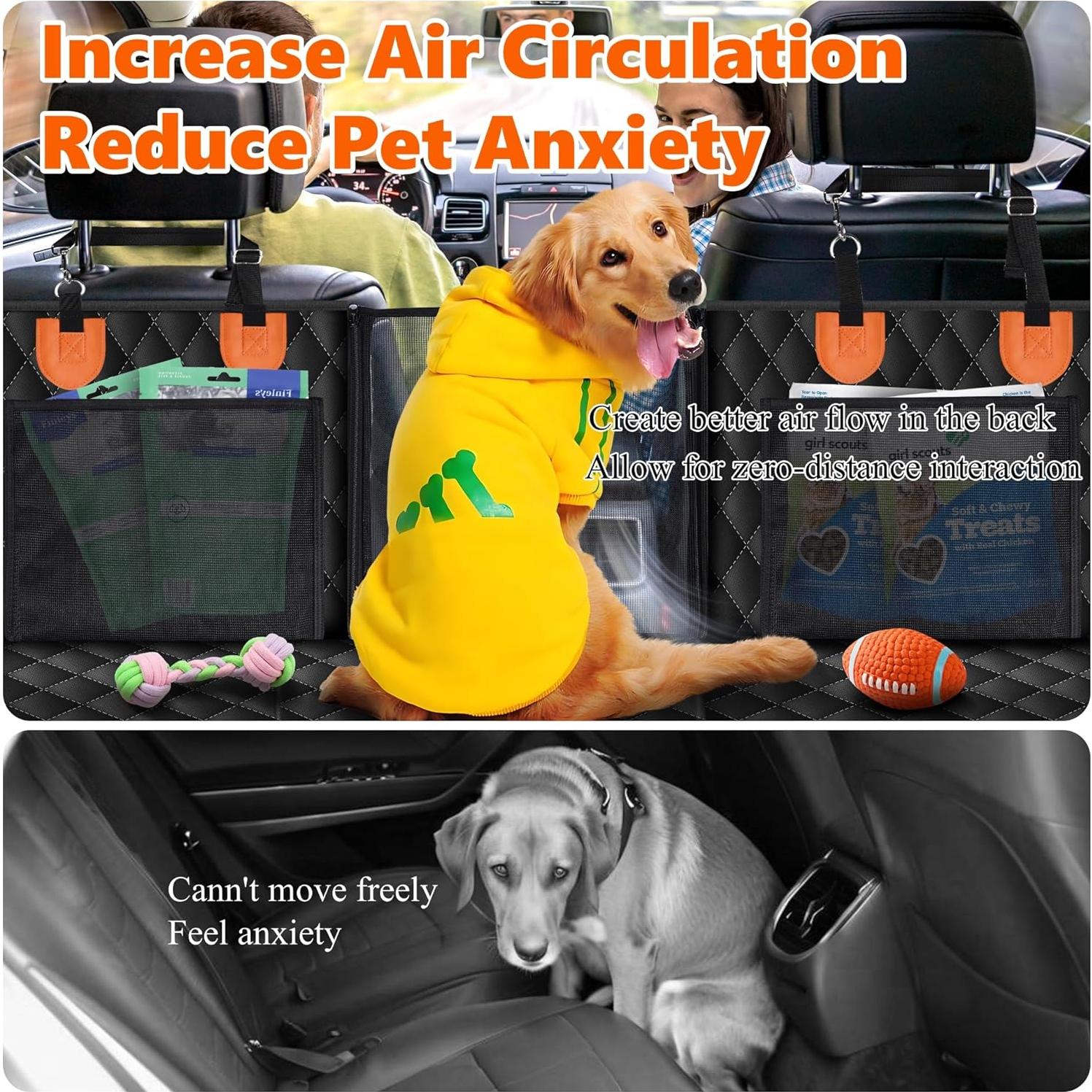 Extensor de Asiento Trasero para Perros PuppyuWill XL Impermeable