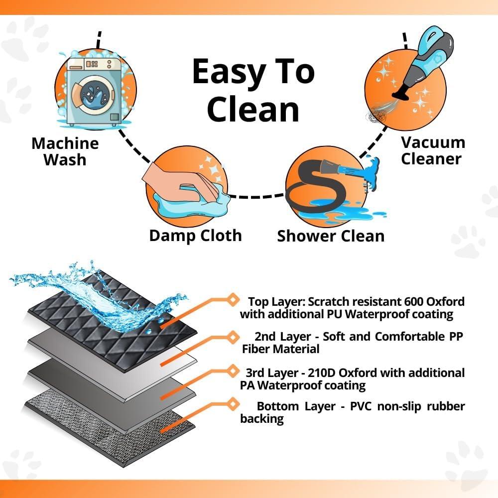 Funda de Asiento para Perros YonaKnows - Impermeable y Antideslizante