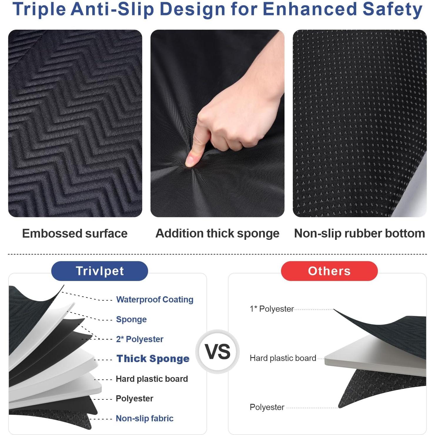 Funda de Asiento para Perros Trivlpet - Impermeable 128.5x61cm