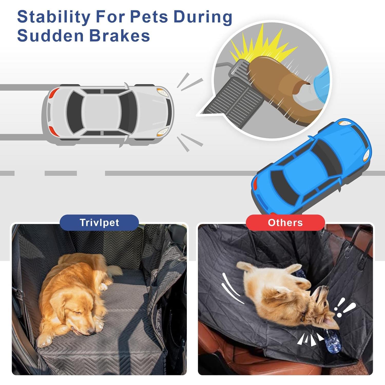 Funda de Asiento para Perros Trivlpet - Impermeable 128.5x61cm