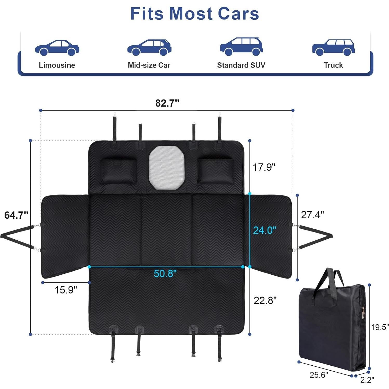 Funda de Asiento para Perros Trivlpet - Impermeable 128.5x61cm