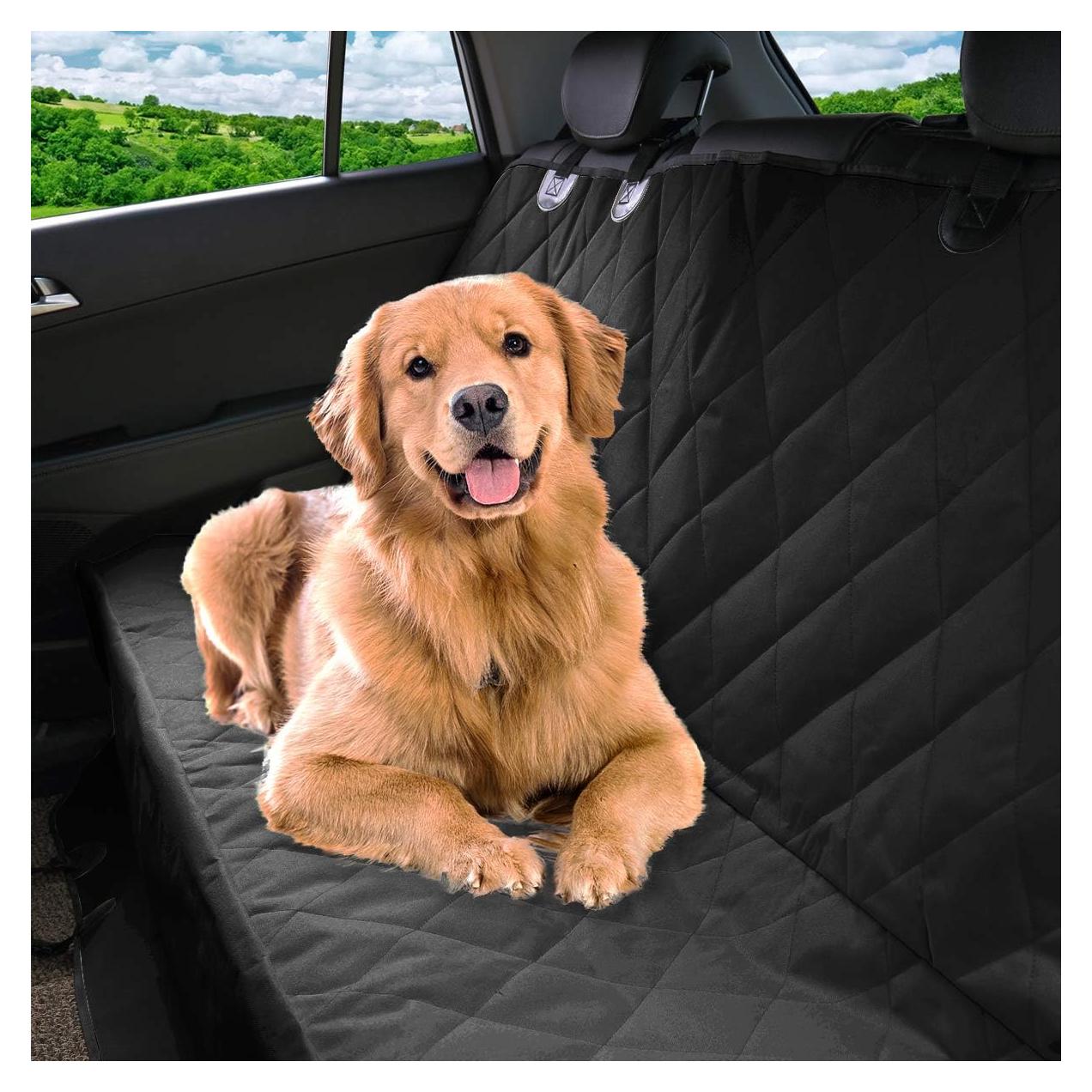 Cubierta de Asiento para Perros Pet Magasin Negra 137x147cm