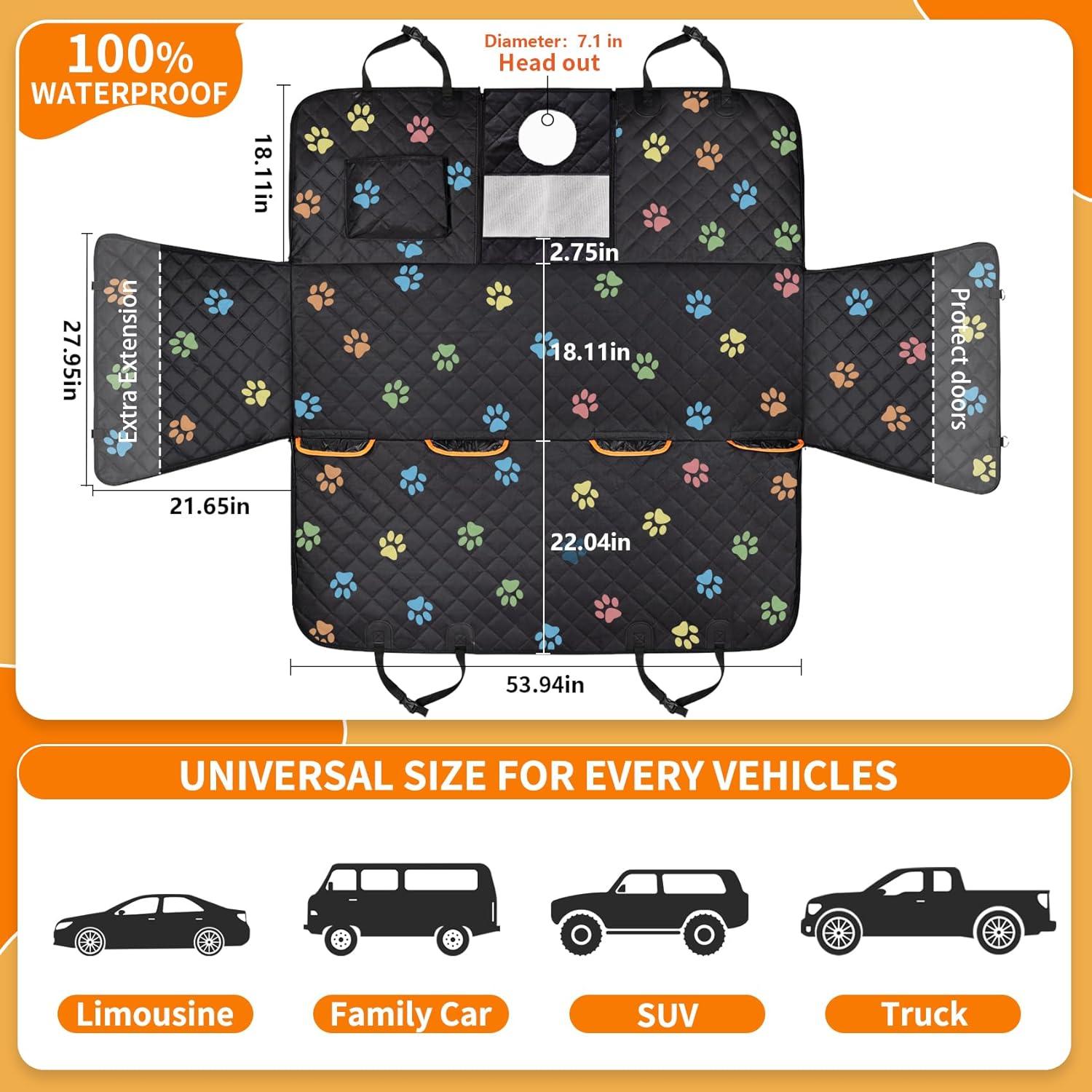 Funda de Asiento para Perro Grande Famstar 137x147cm Impermeable