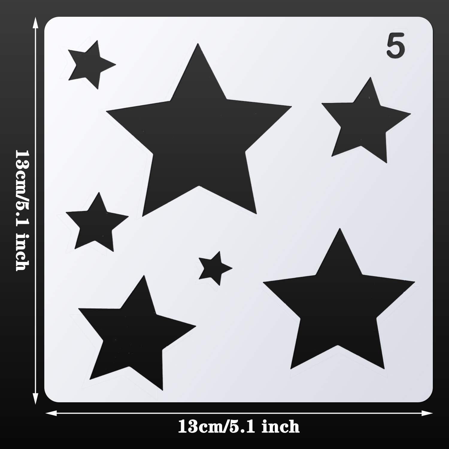 Plantillas de Dibujo para Niños Outus 16 Piezas Geometría