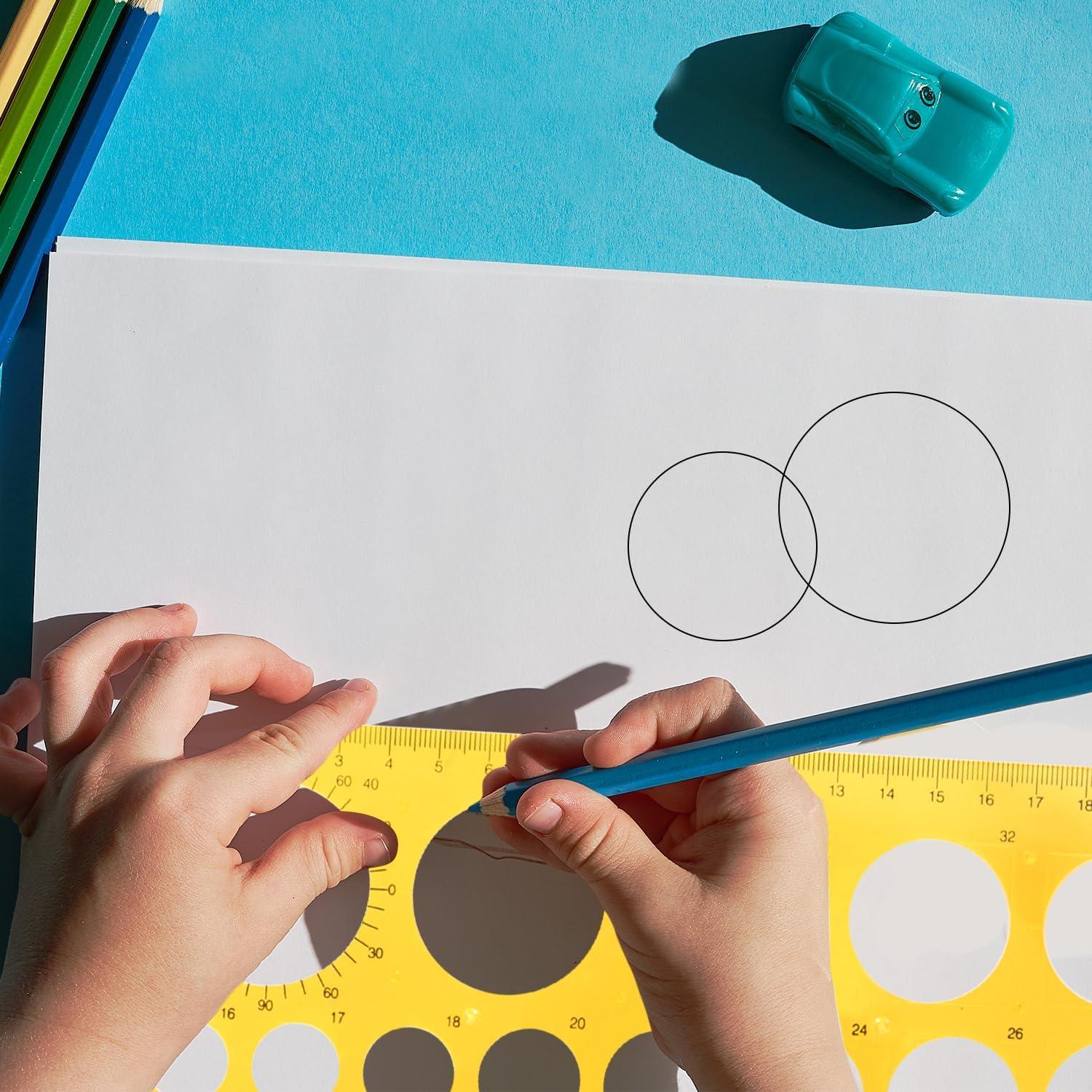 Plantilla de Círculo Plástico Aruicheng 22x10.5cm Multifuncional