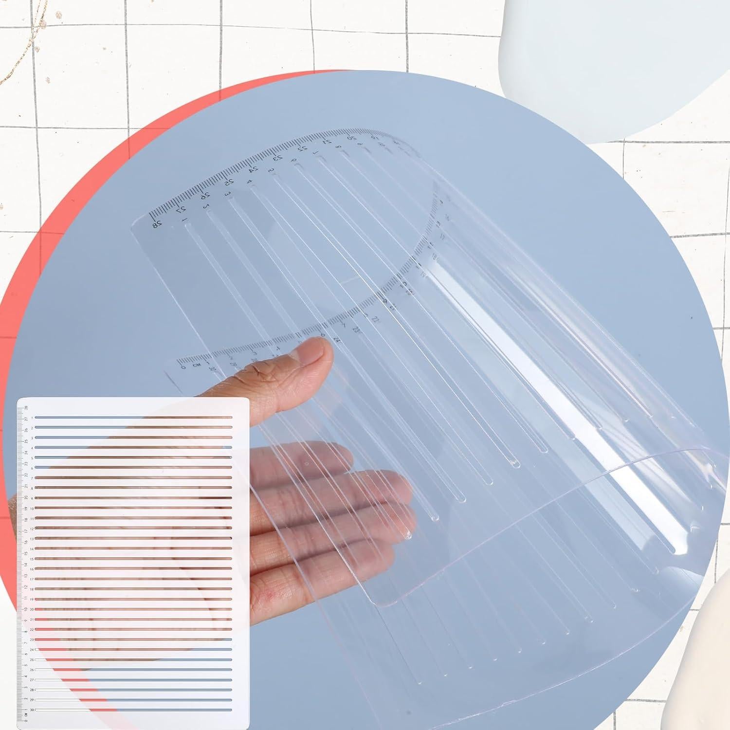 Plantilla de línea recta Sorcristy 29.7x20.5 cm PVC transparente