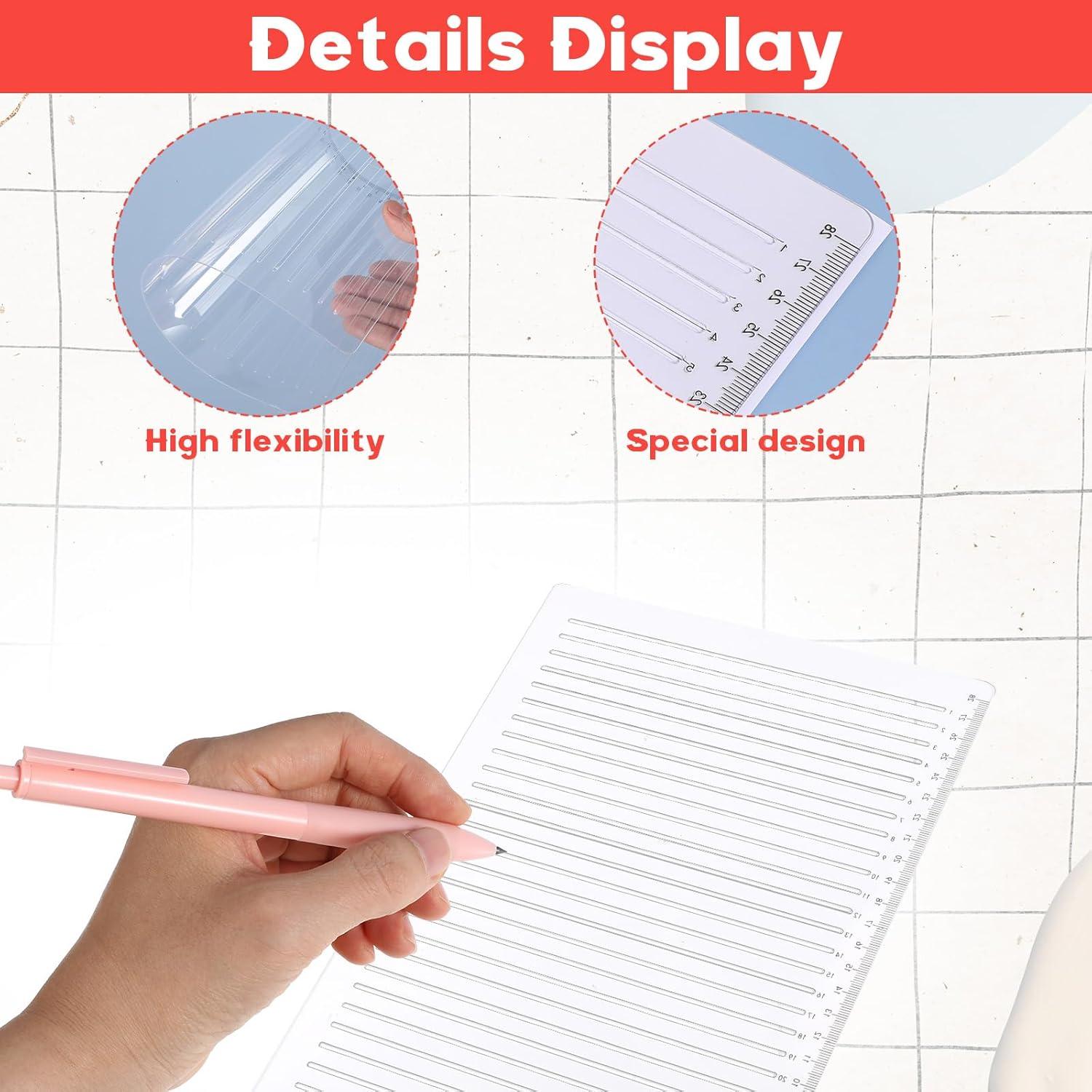 Plantilla de línea recta Sorcristy 29.7x20.5 cm PVC transparente