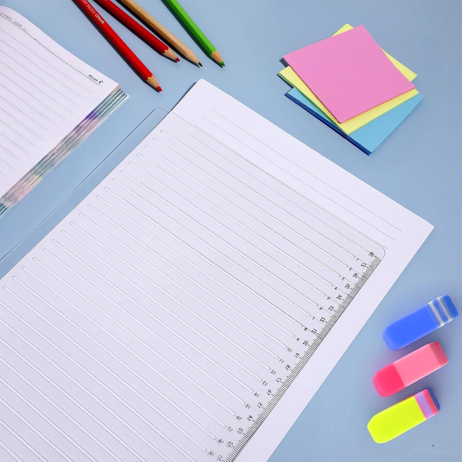 Plantilla de línea recta Sorcristy 29.7x20.5 cm PVC transparente