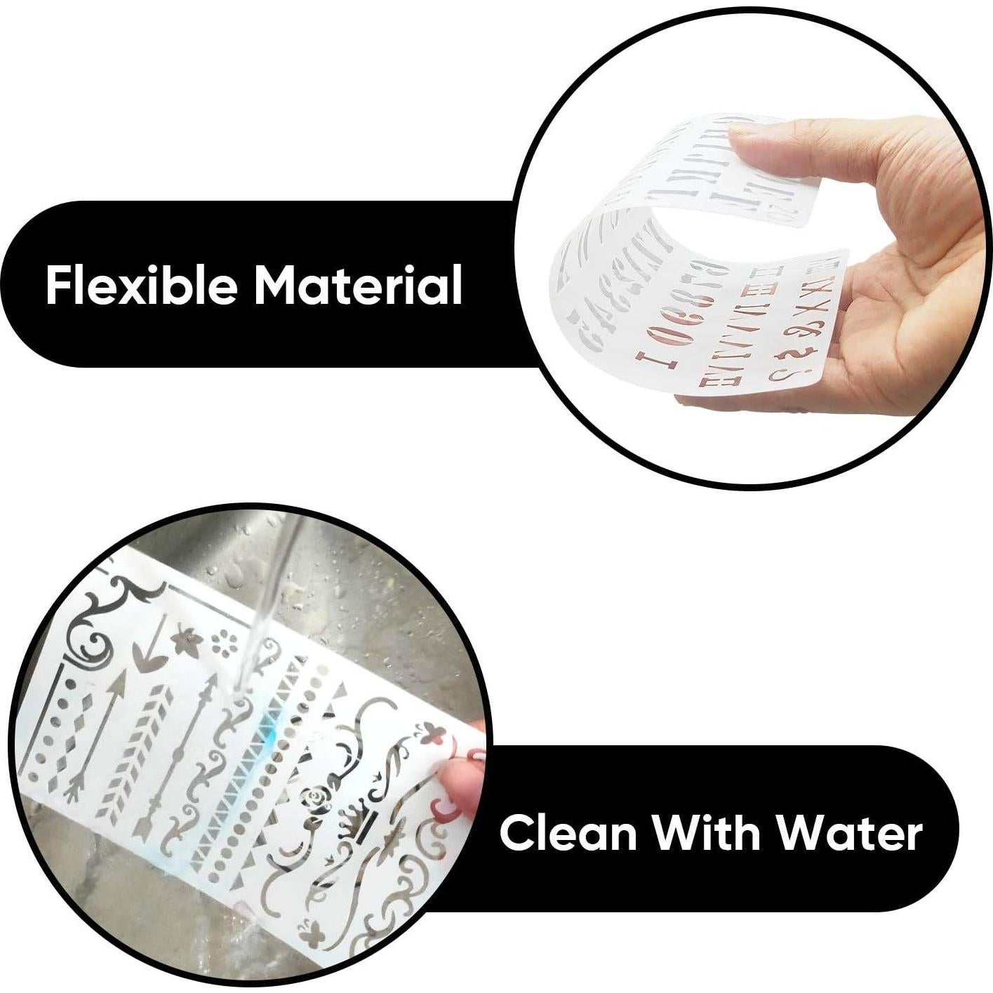 30 Plantillas para Diario CH HAICHENG 10x18 cm Reutilizables