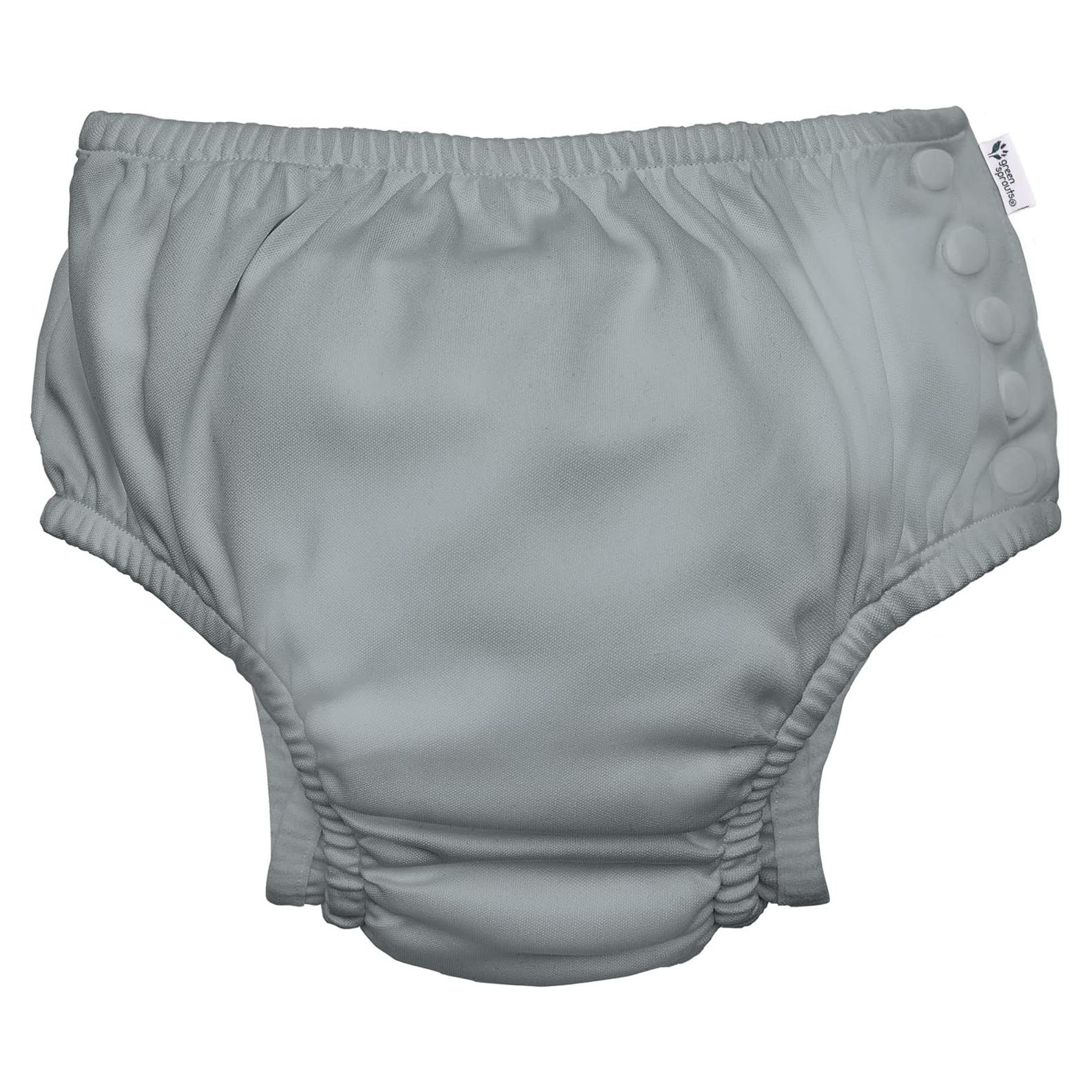 Pañal de Natación Reutilizable i play Eco Snap UPF 50 Gris