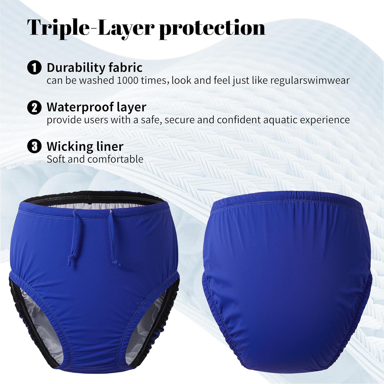 Pañales de natación reutilizables Codida Azul M