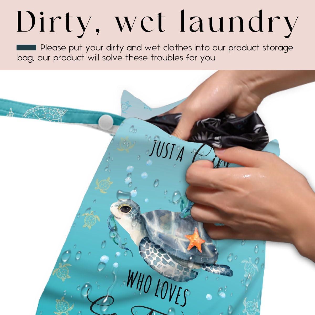 Bolsa Impermeable Reutilizable Tortuga Bebé 25.9x32cm