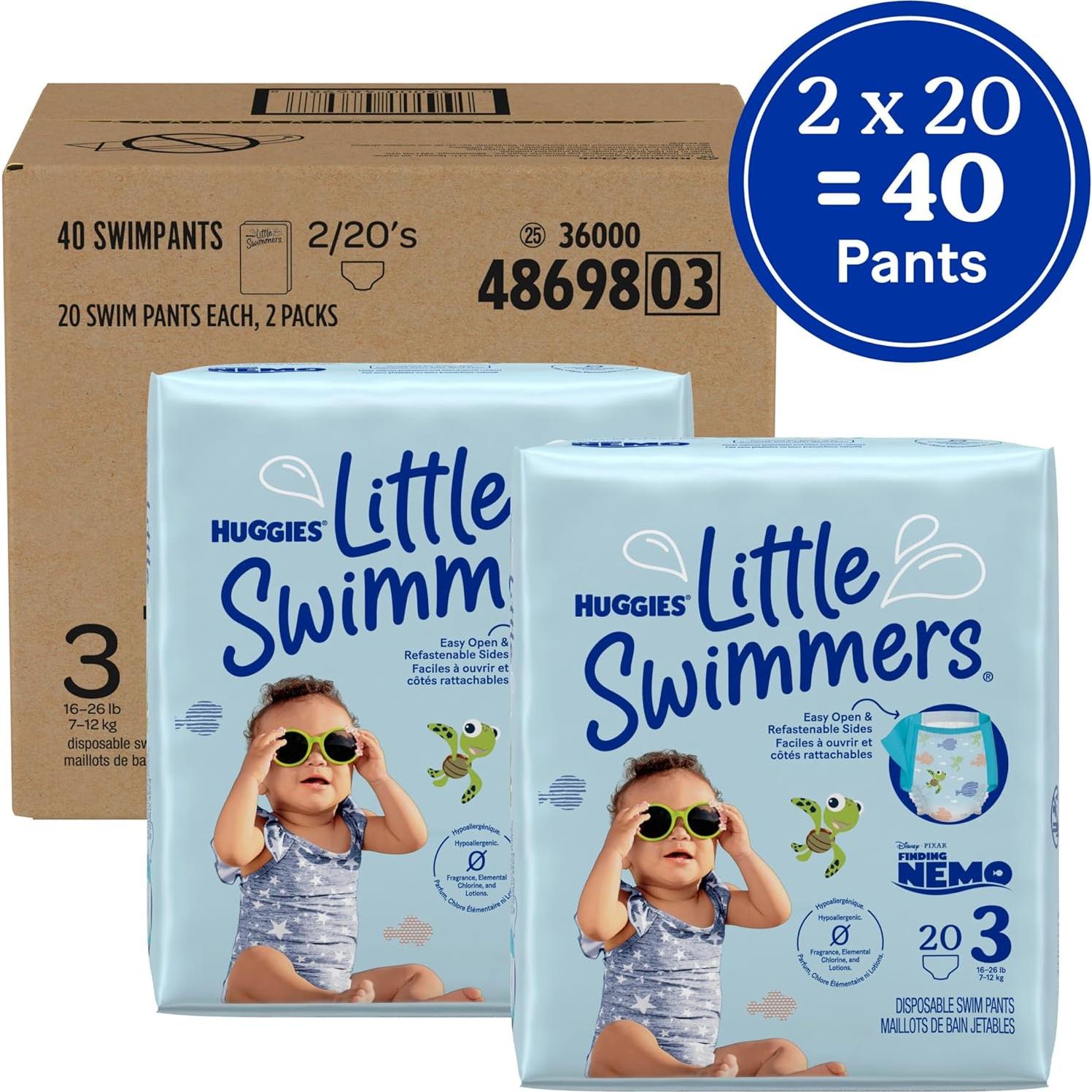 Huggies Little Swimmers Pañales Desechables para Natación 40 Ct