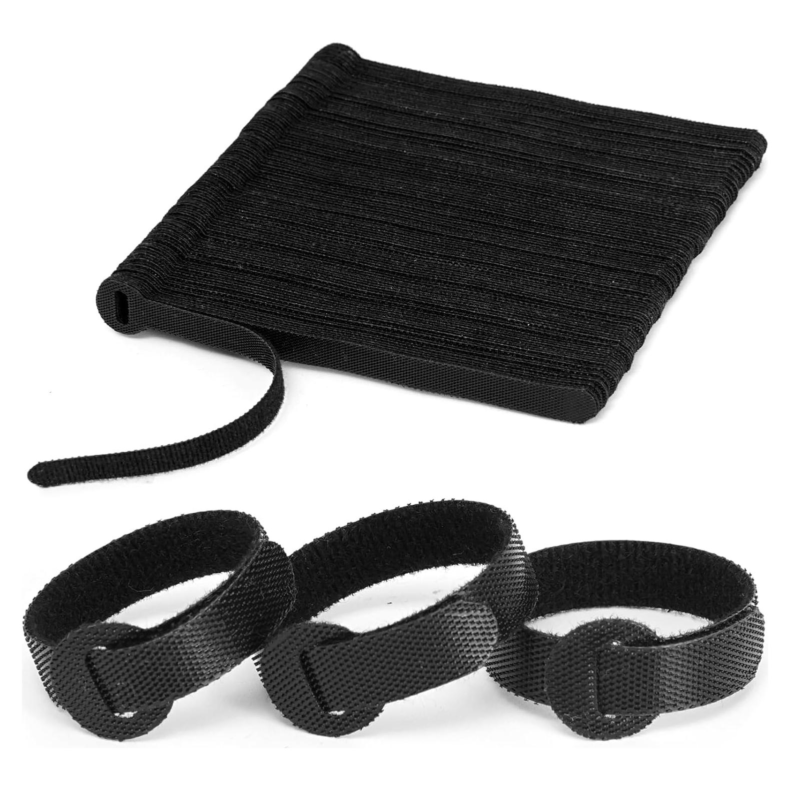 150PCS Correas de Sujeción OUPENG 15,24 cm Nylon Negro
