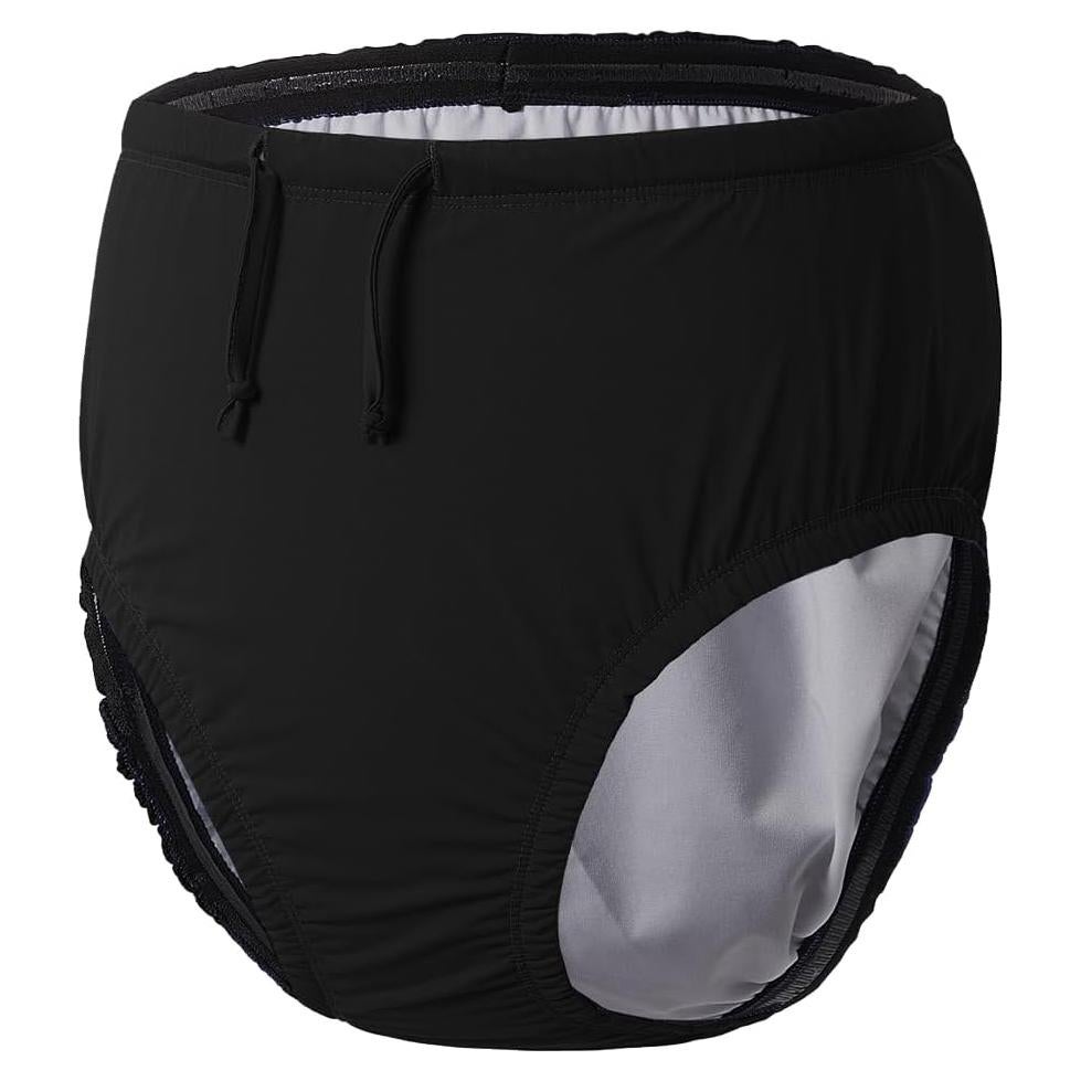 Pañales de natación reutilizables EEOST M Negro a prueba de fugas