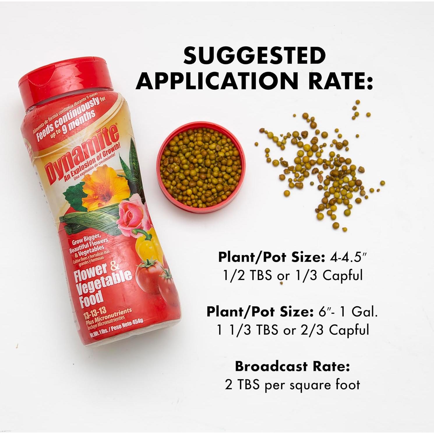 Fertilizante para Plantas Dynamite 0.45 kg - Flores y Verduras