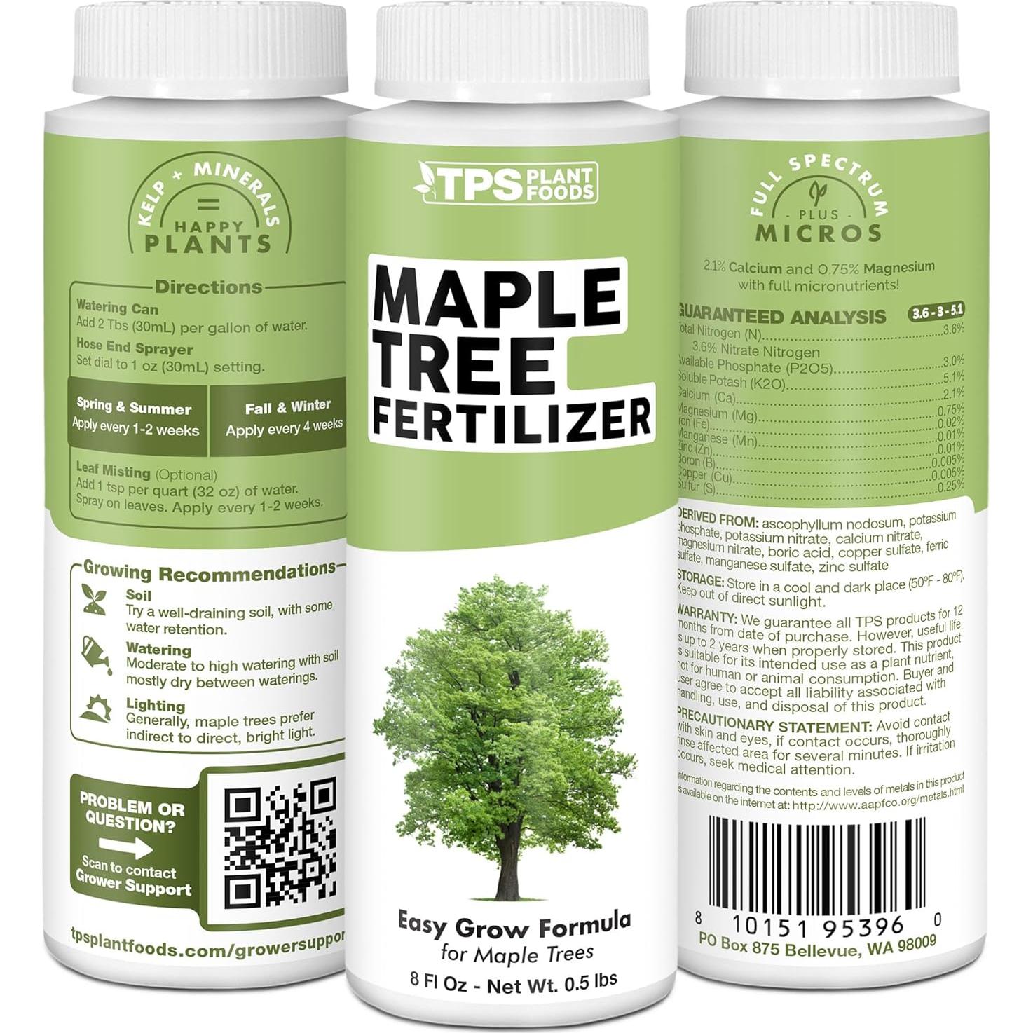 Fertilizante Líquido Completo para Árbol de Arce TPS 0.95L