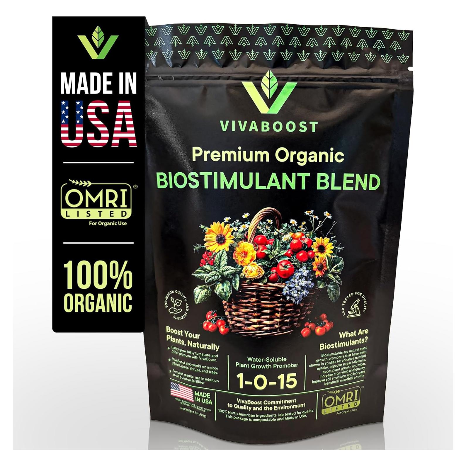 Biostimulante Orgánico VivaBoost 0.45 kg - Fertilizante OMRI