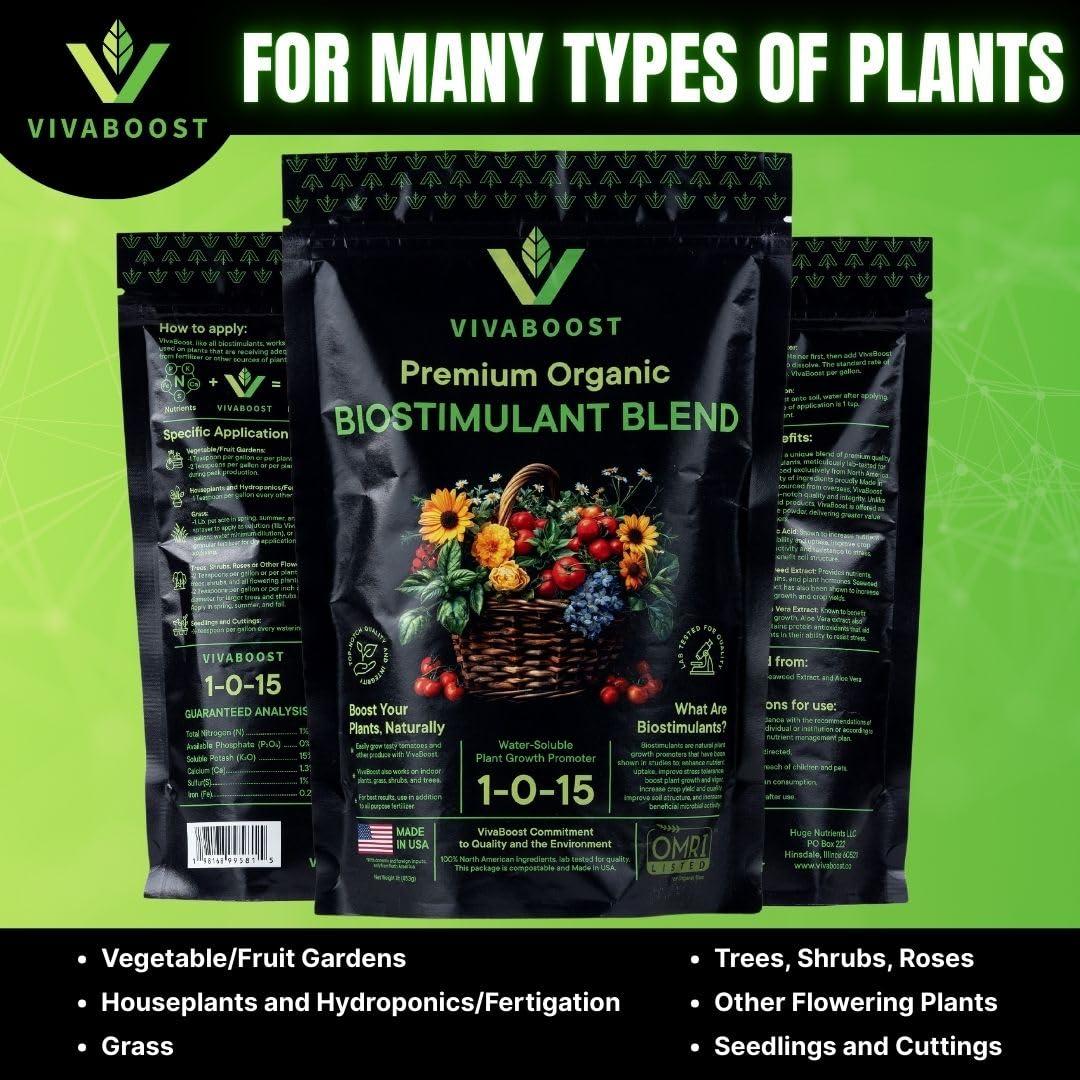 Biostimulante Orgánico VivaBoost 0.45 kg - Fertilizante OMRI