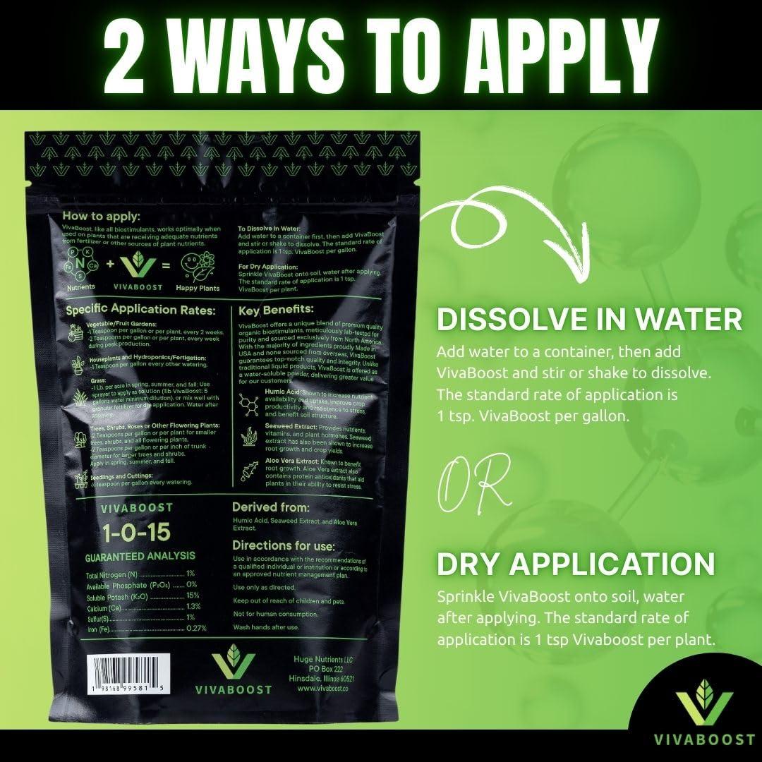 Biostimulante Orgánico VivaBoost 0.45 kg - Fertilizante OMRI